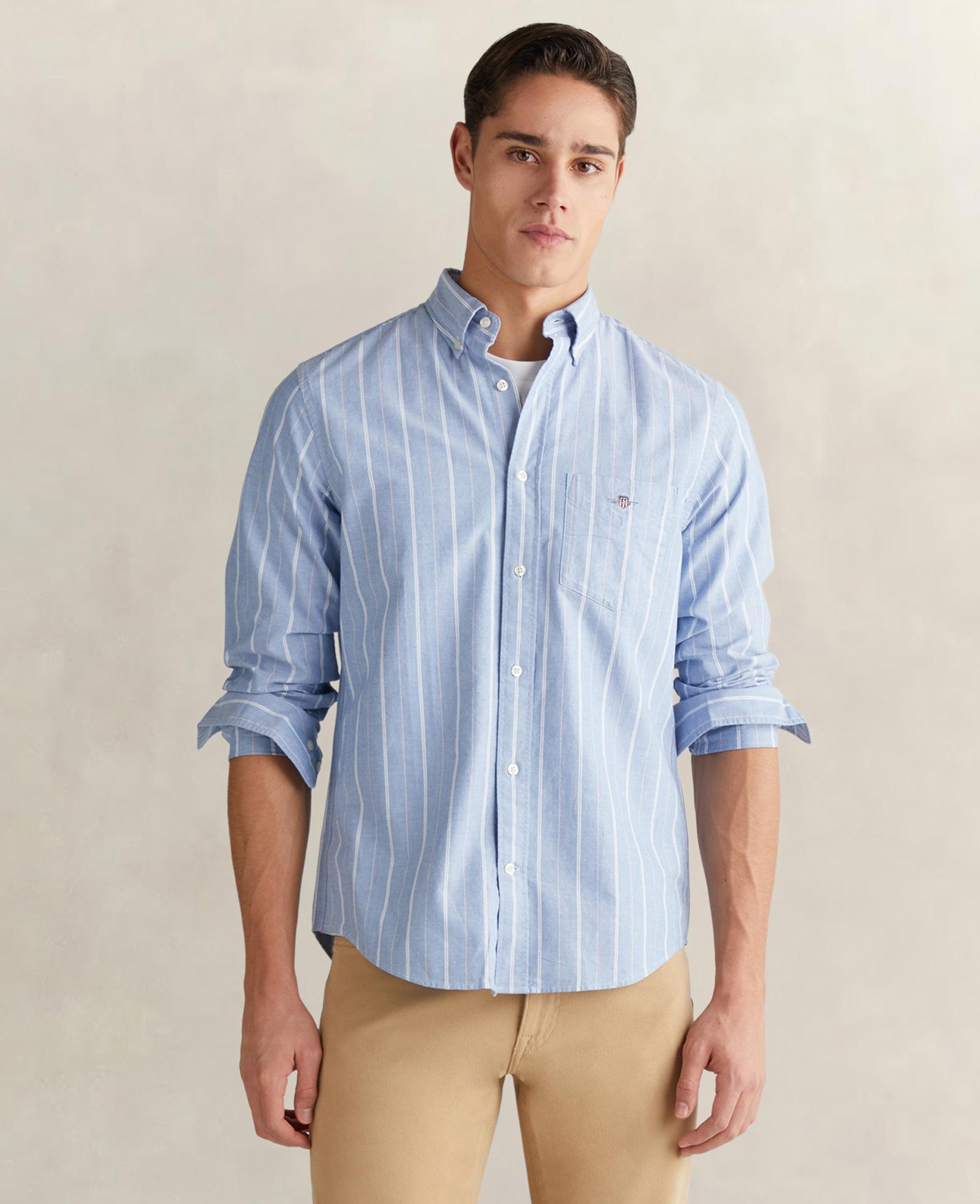 GANT Erkek Mavi Regular Fit Düğmeli Gömlek