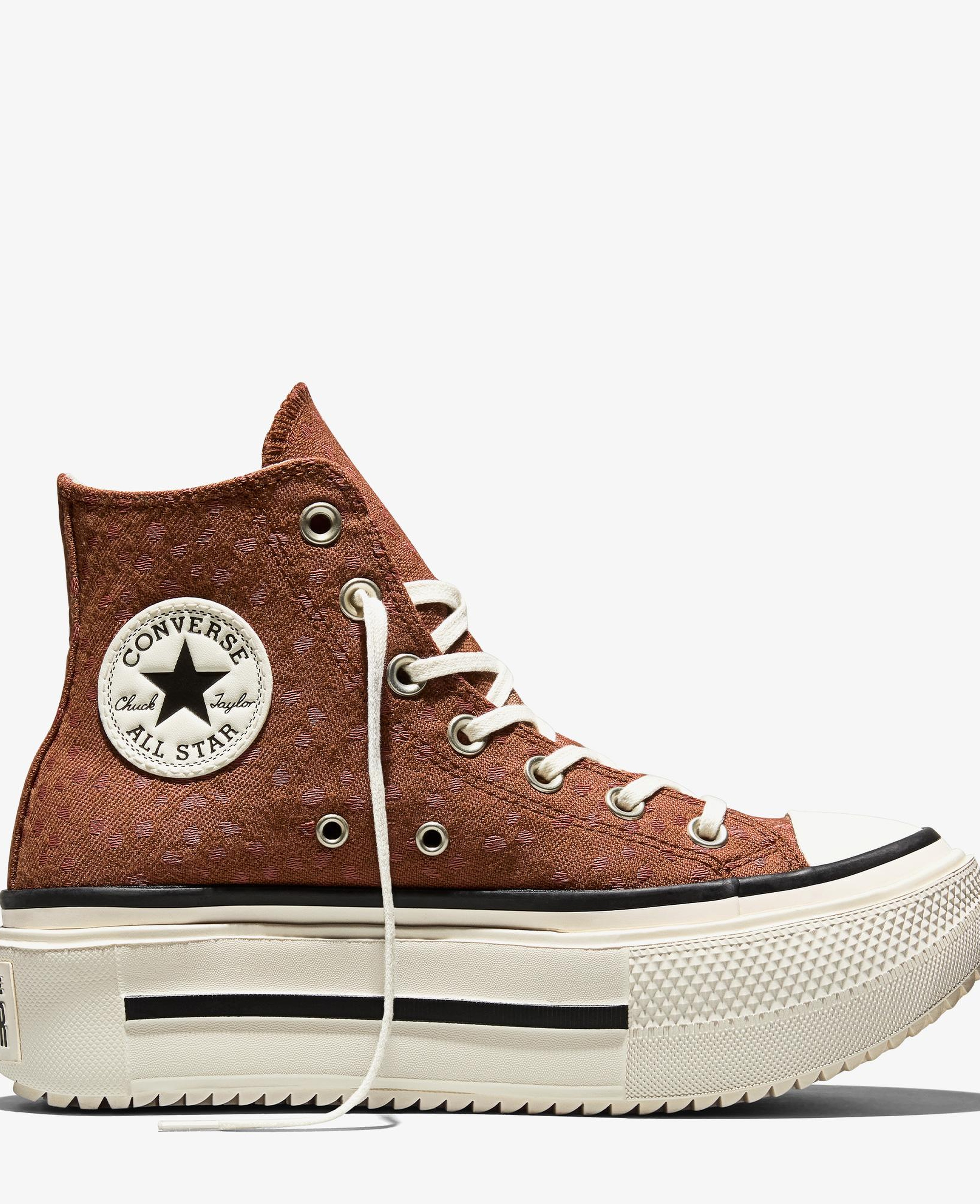 Converse Chuck Taylor All Star Lift Double Stack Unisex Kahverengi Sneaker