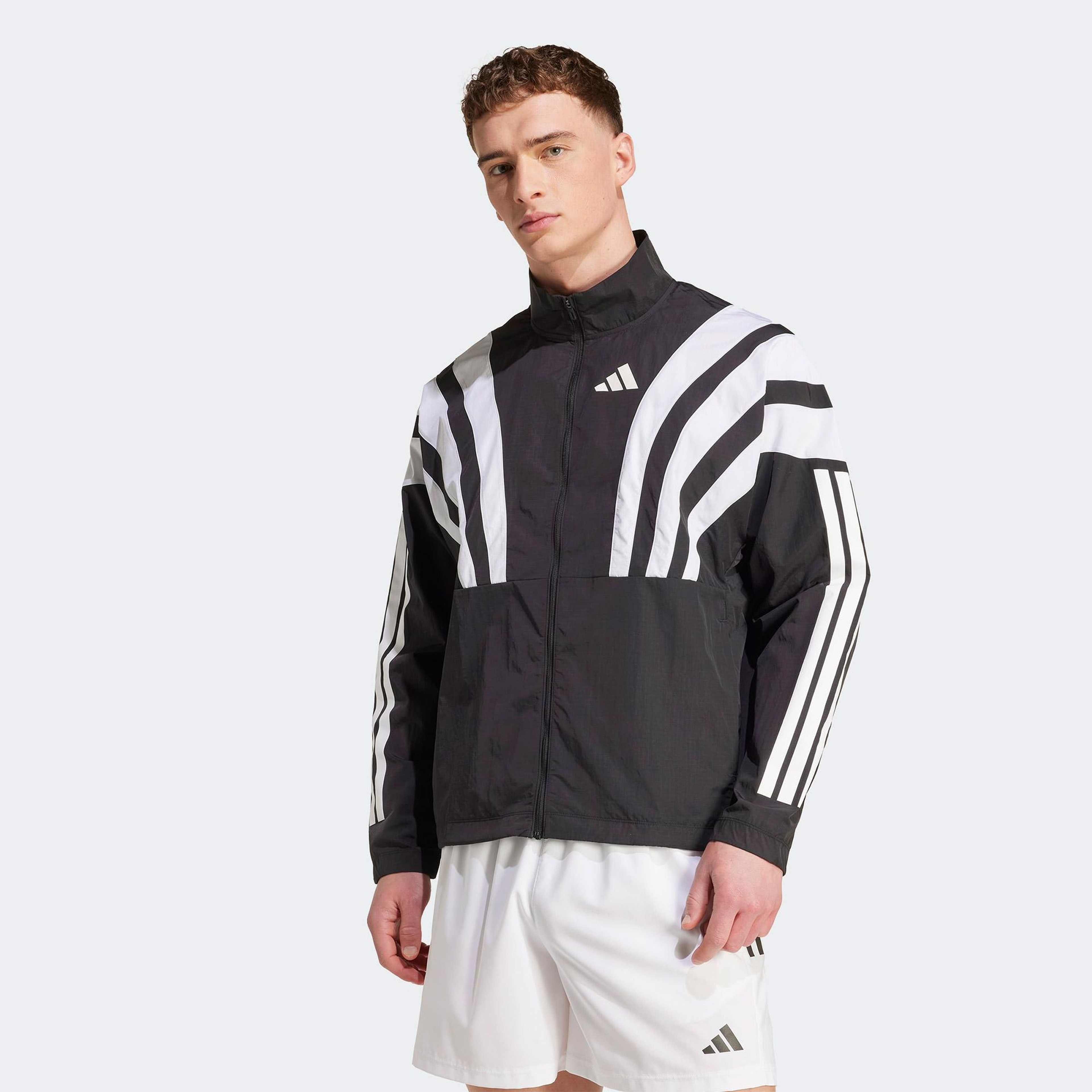 adidas Adizero Archive Erkek Siyah Koşu Rüzgarlık