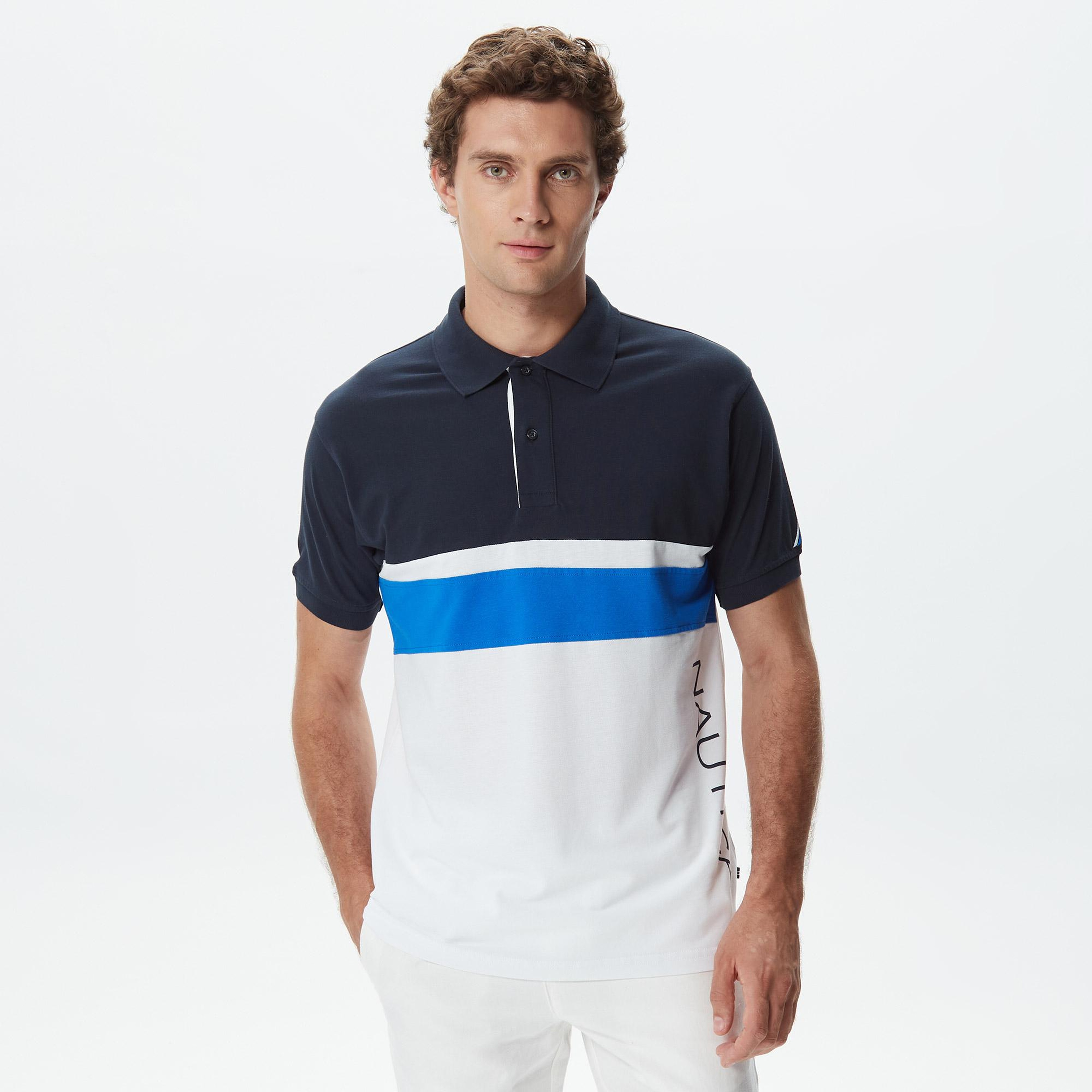 Nautica Erkek Lacivert Classic Fit Kısa Kollu Polo