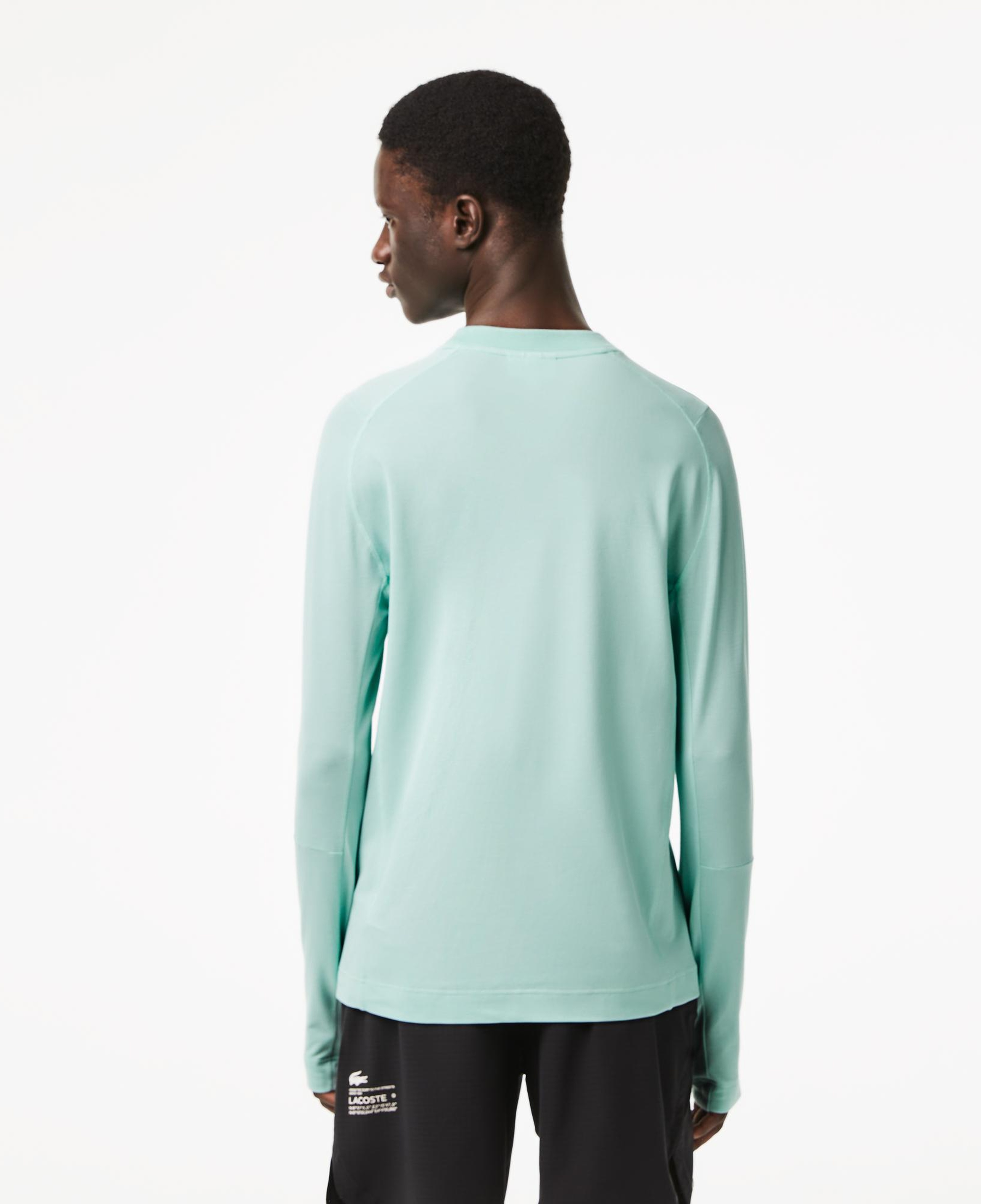 Erkek Slim Fit Bisiklet Yaka Yeşil T-Shirt