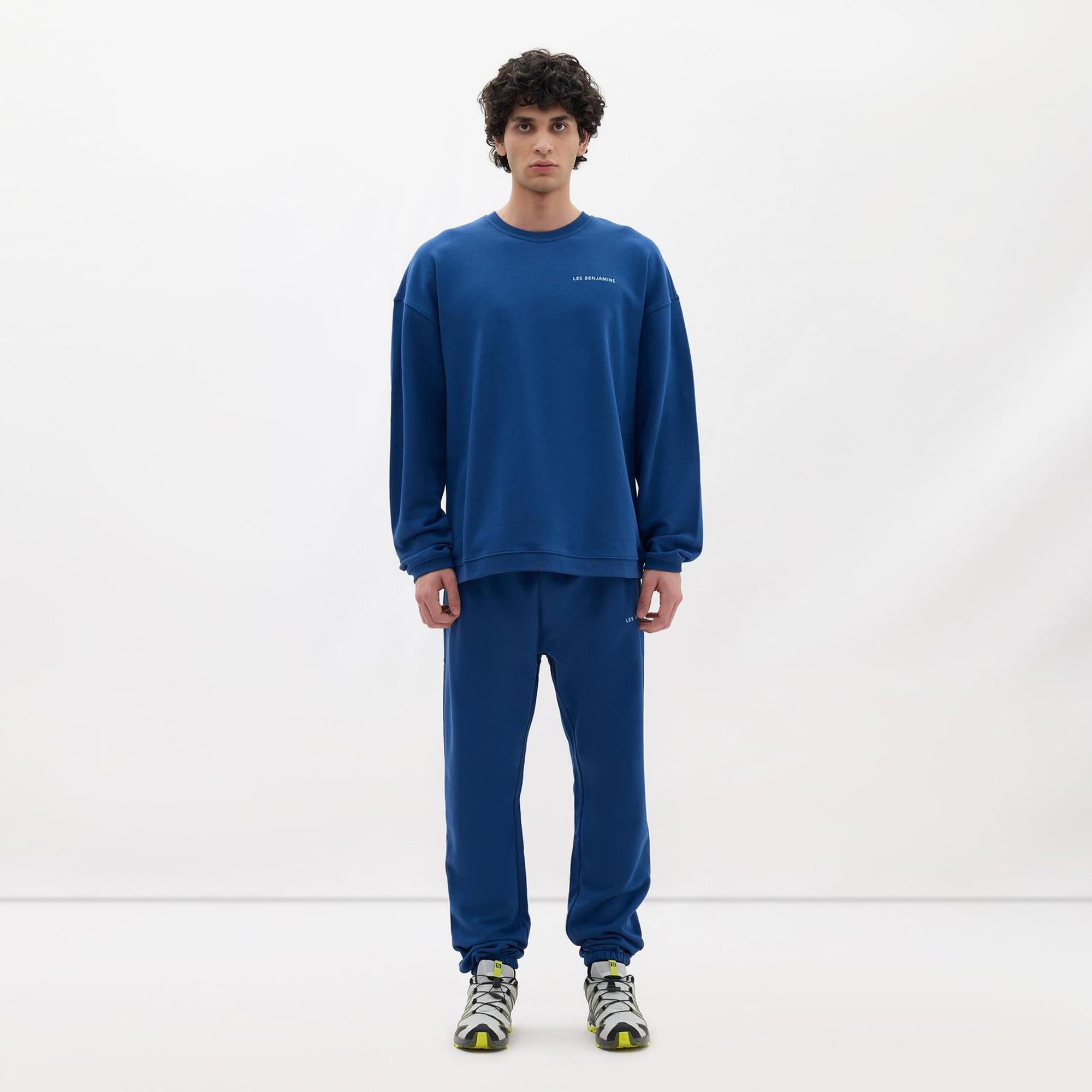Les Benjamins Core Erkek Mavi Sweatshirt
