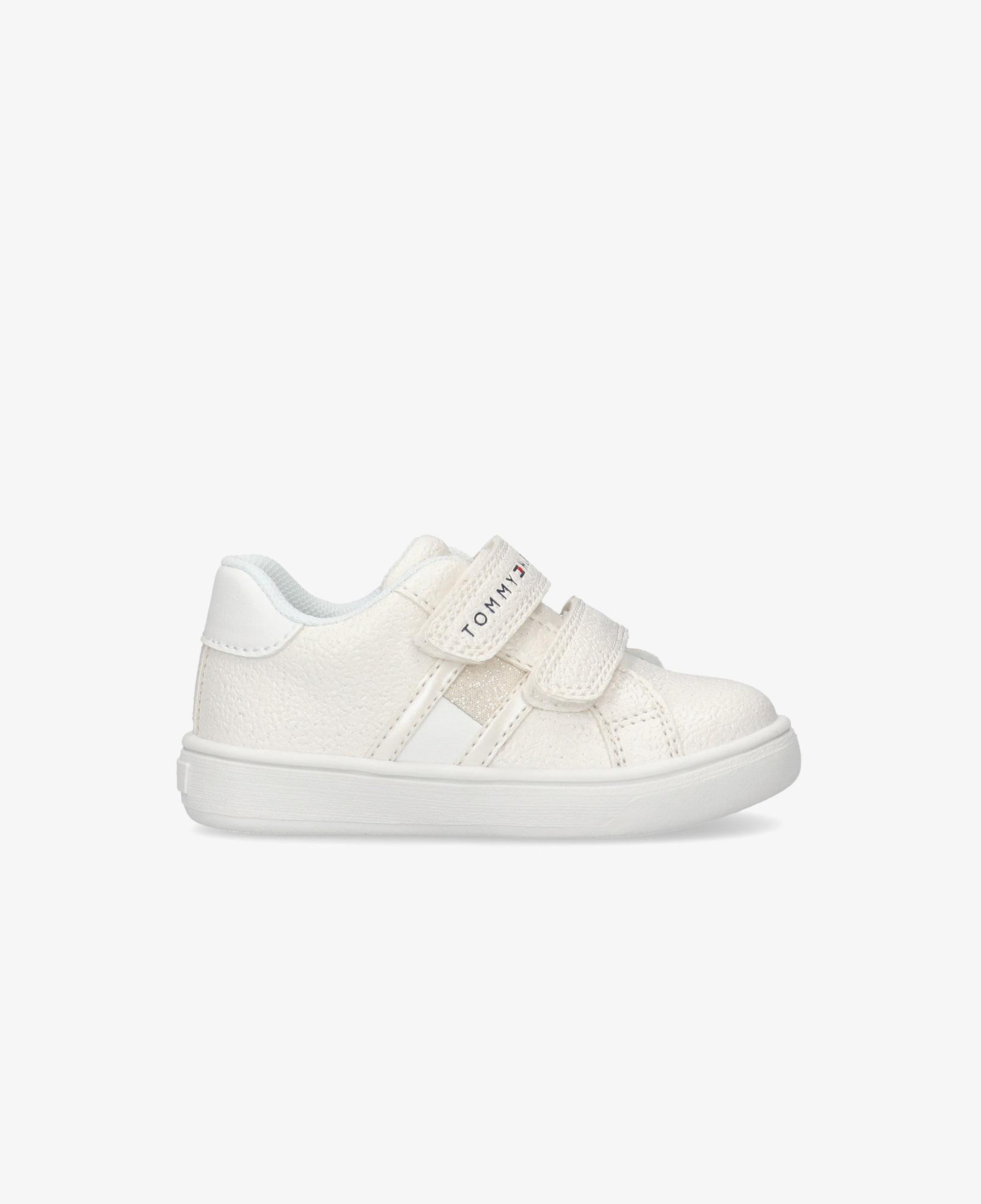 Tommy Hilfiger Flag Velcro Bebek Bej Spor Ayakkabı