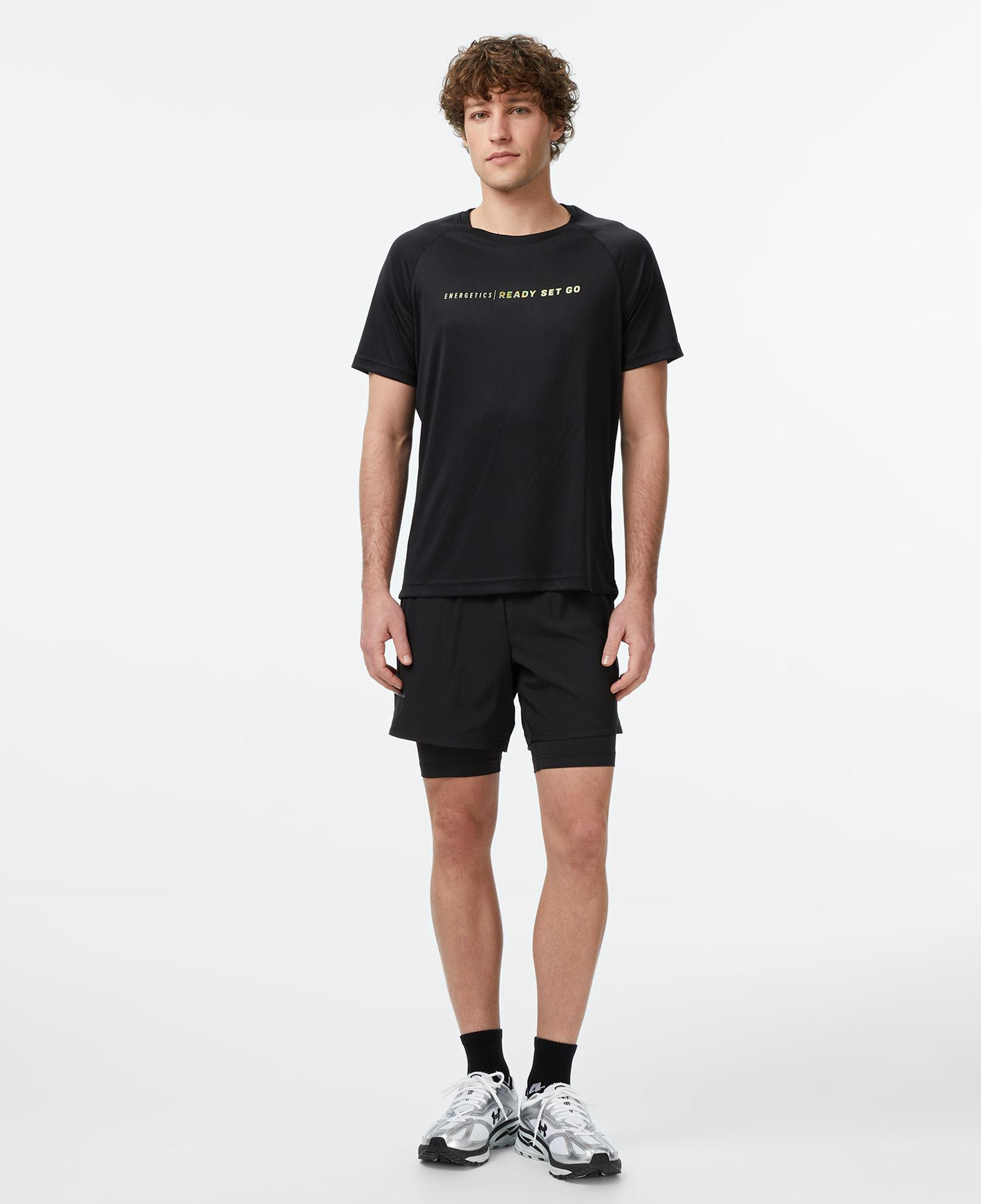 Energetics Bueno VII Erkek Siyah Koşu T-Shirt
