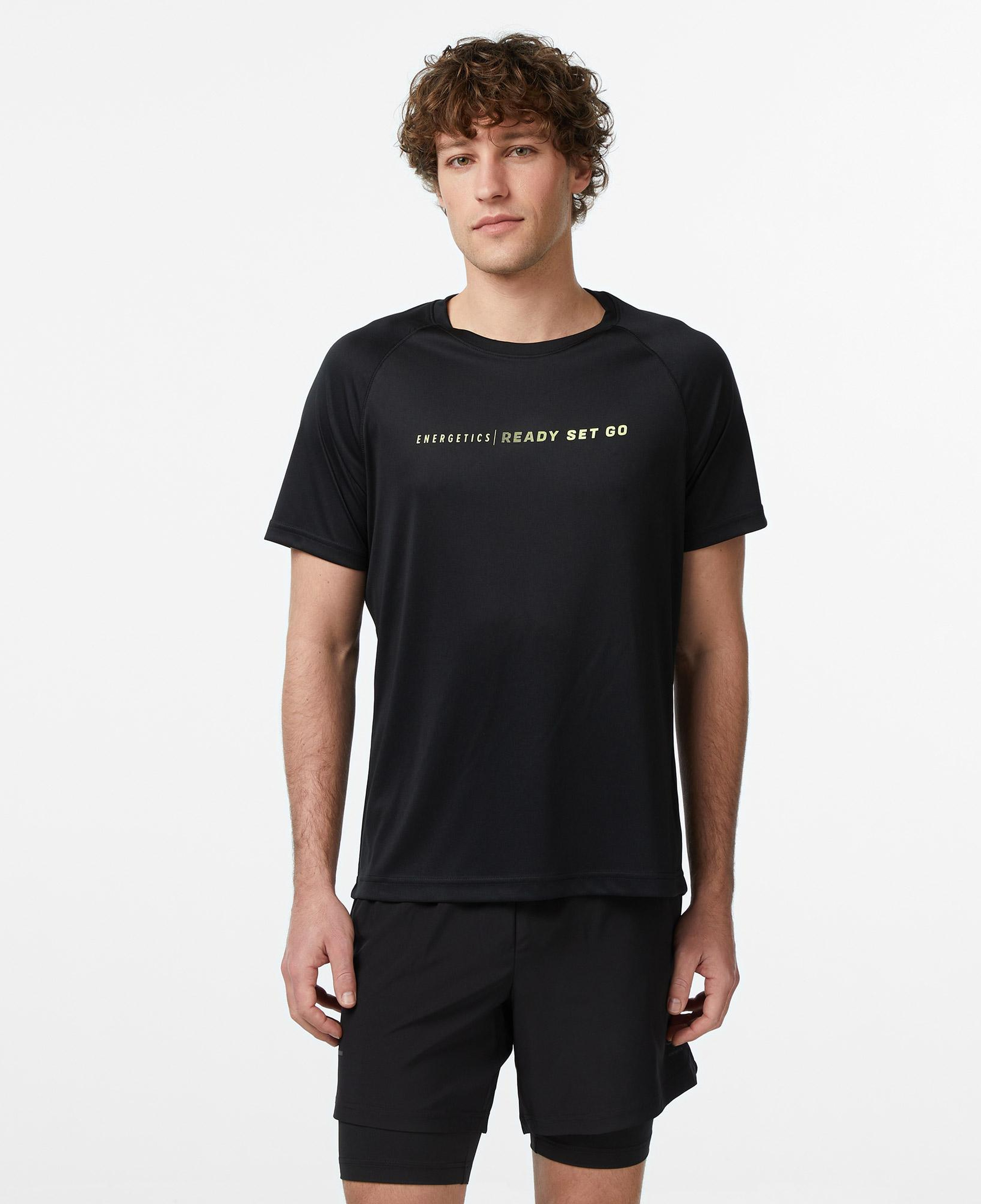 Energetics Bueno VII Erkek Siyah Koşu T-Shirt