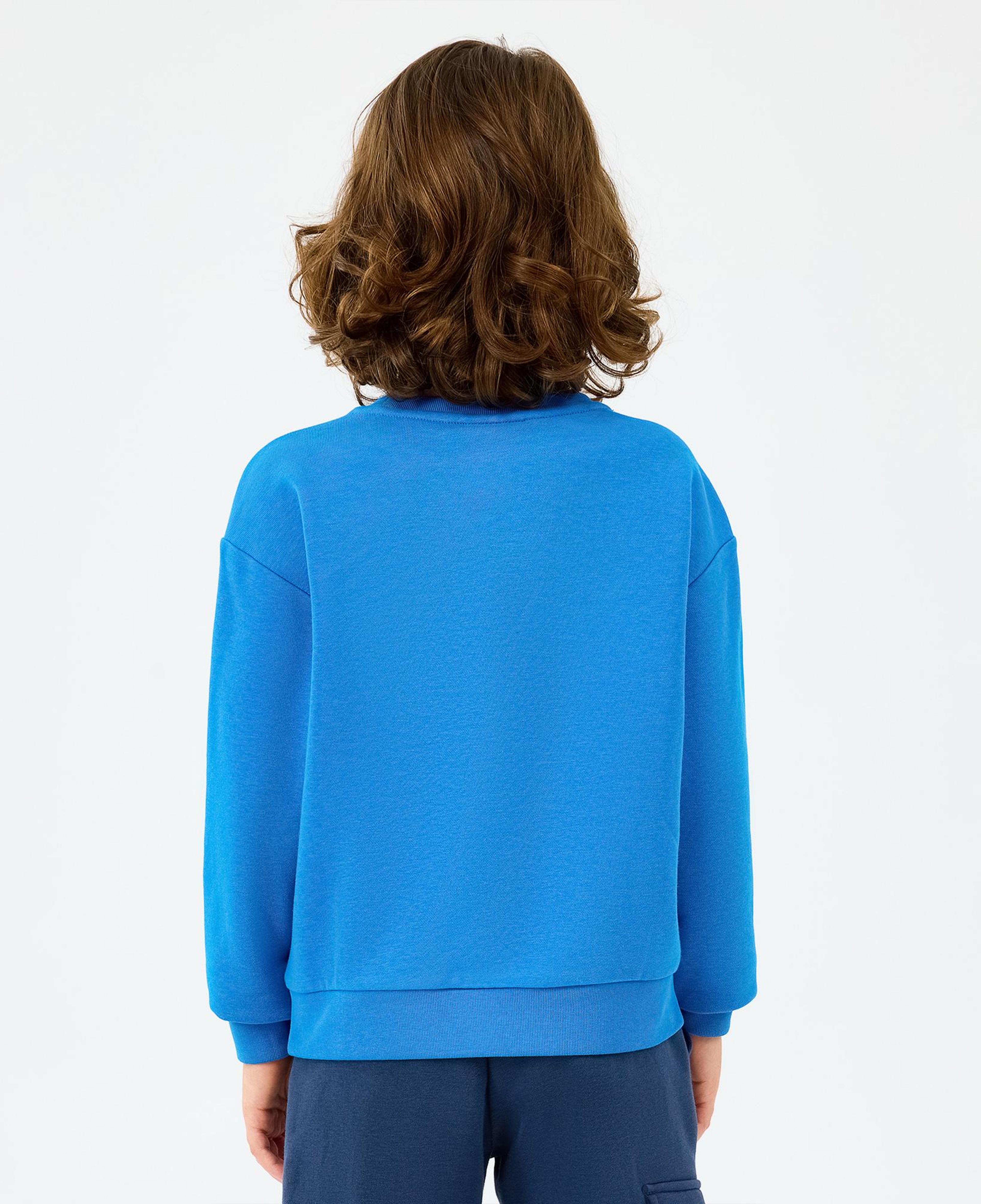 Skechers Crewneck Çocuk Mavi Sweatshirt