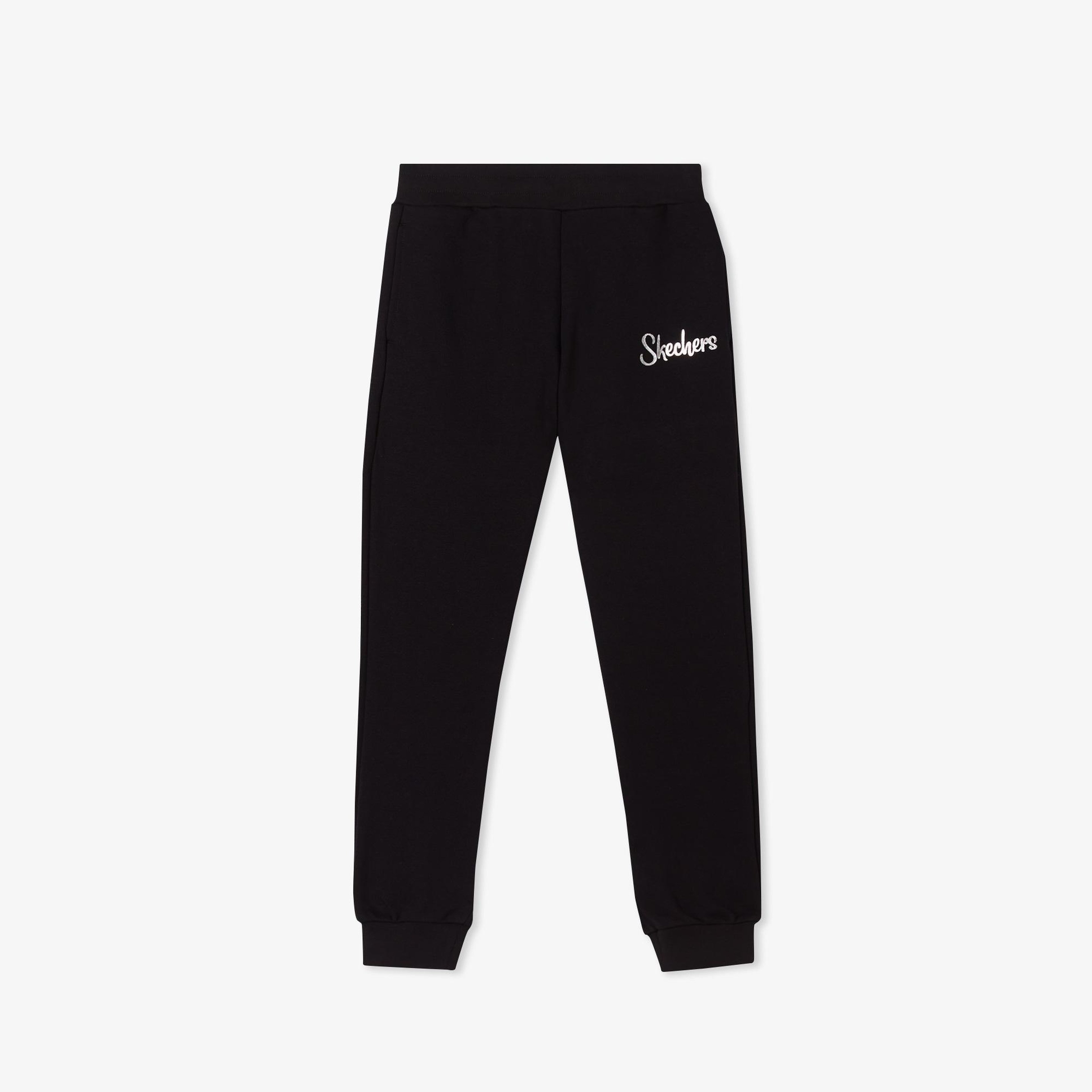 Skechers Lw Fleece Çocuk Siyah Eşofman Altı
