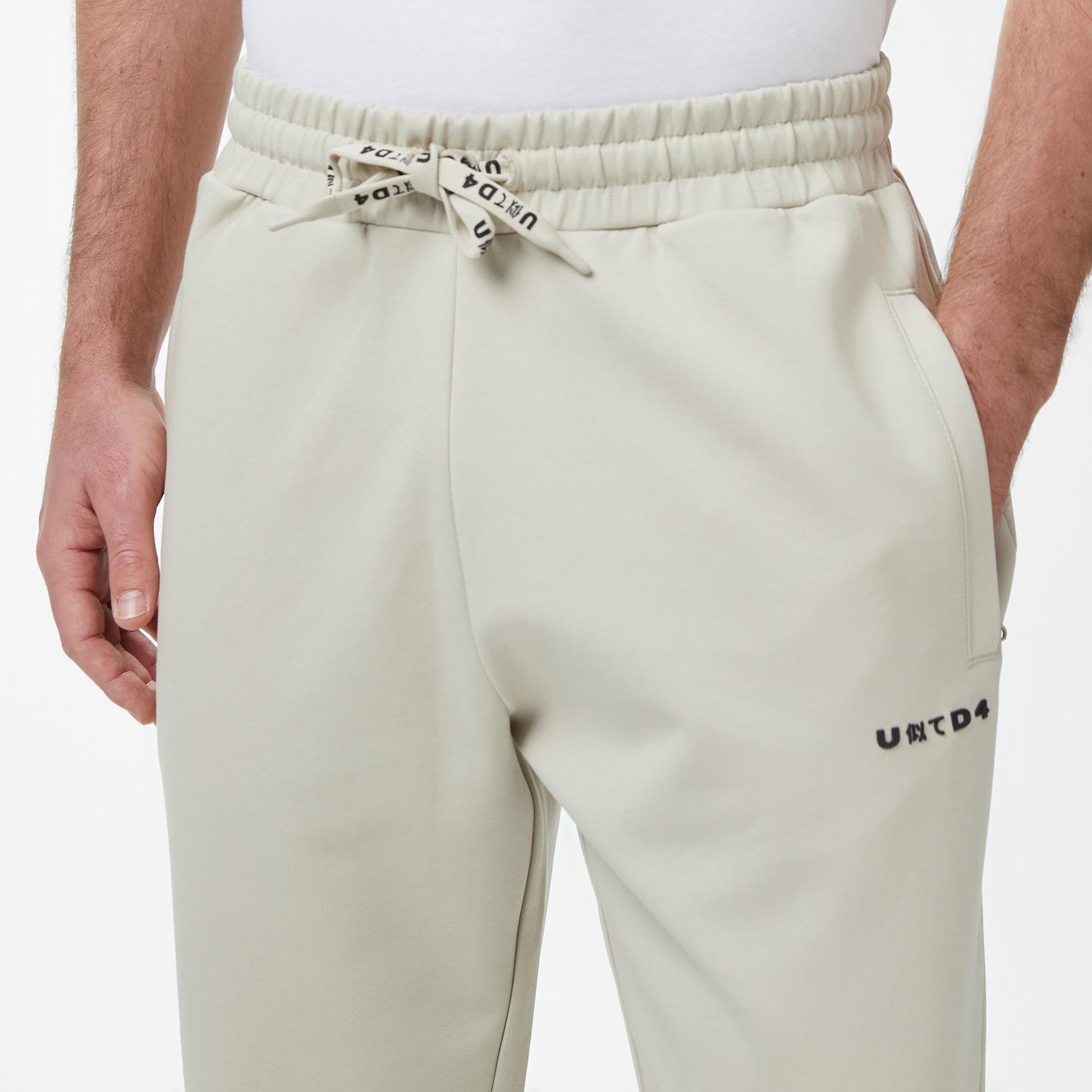UNITED4 Regular Fit Erkek Krem Eşofman Altı