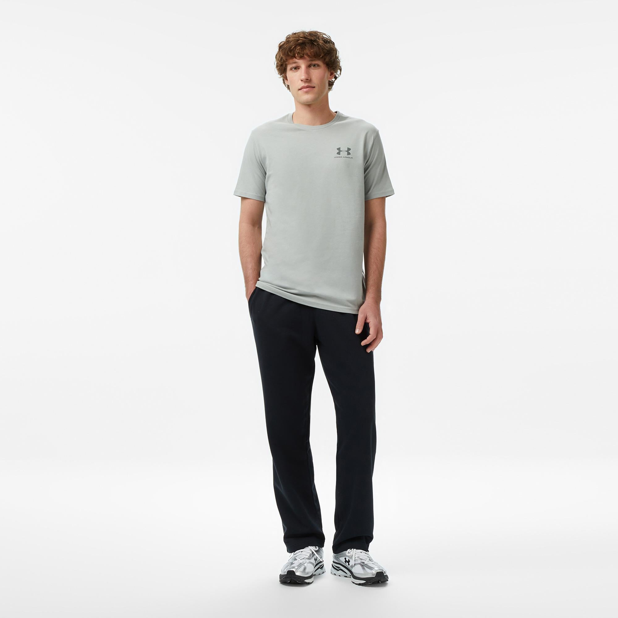 Under Armour Sportstyle Lc Ss Erkek Gri T-Shirt