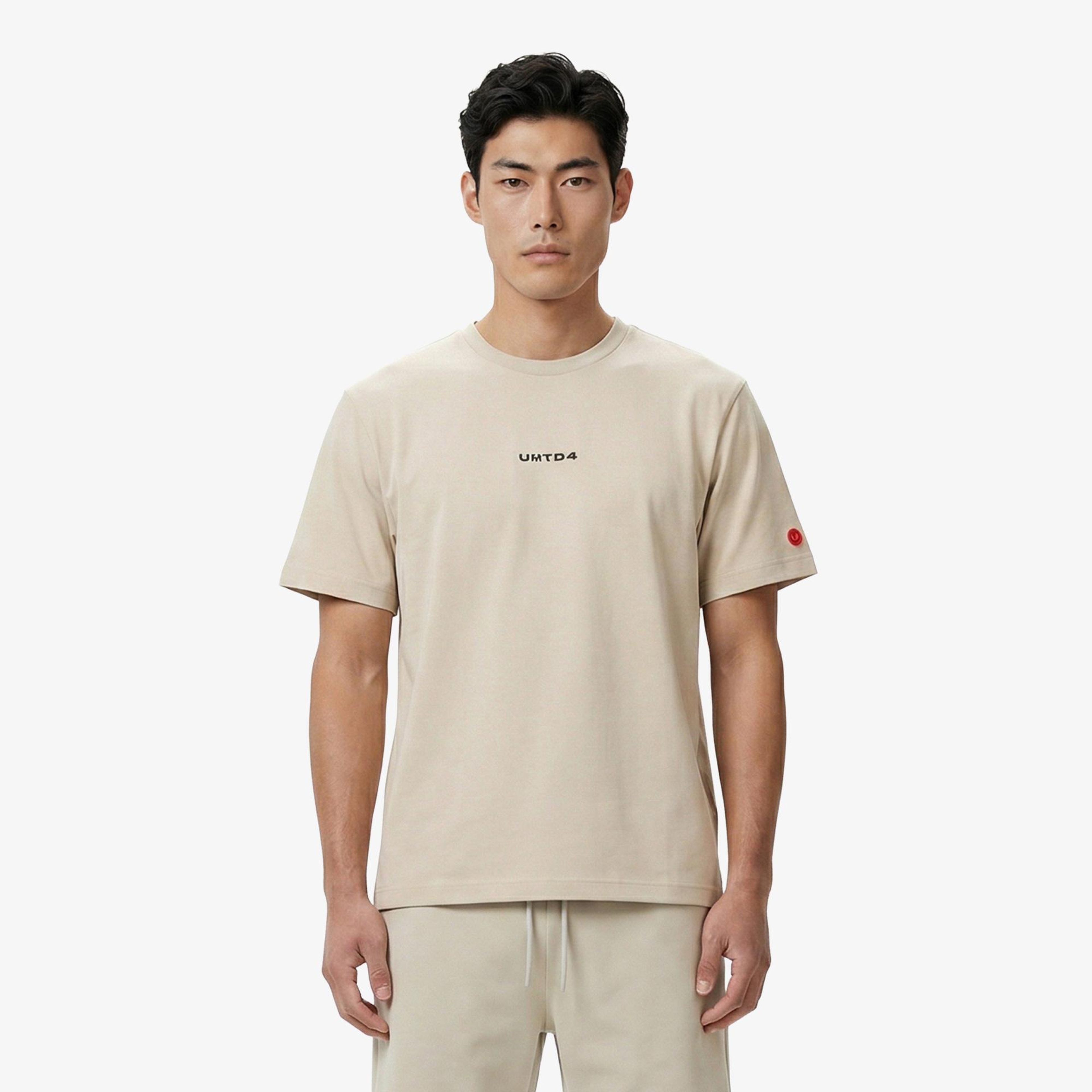 UNITED4 Regular Fit Erkek Krem T-Shirt