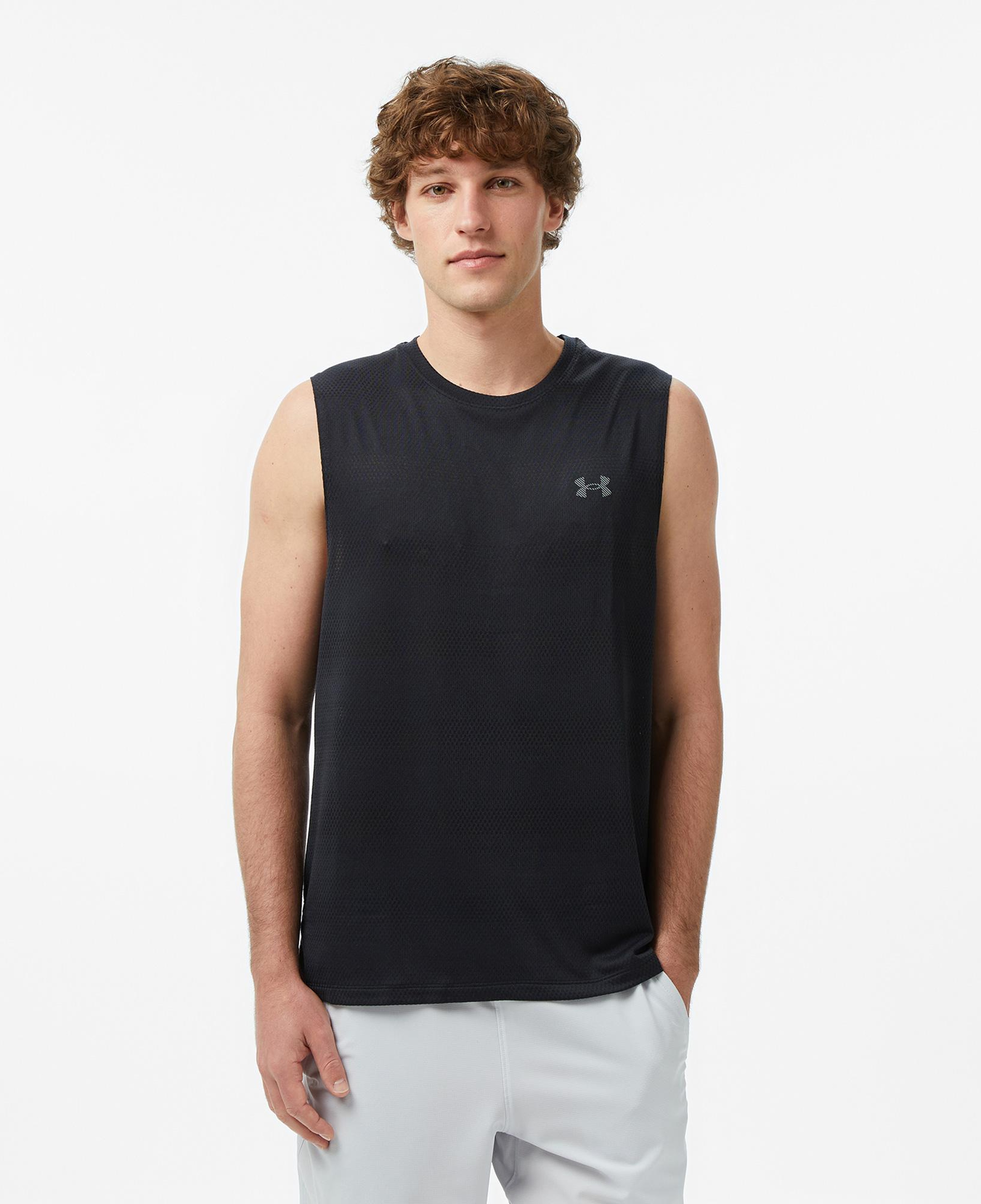 Under Armour Velociti Tank Erkek Siyah Koşu Atlet