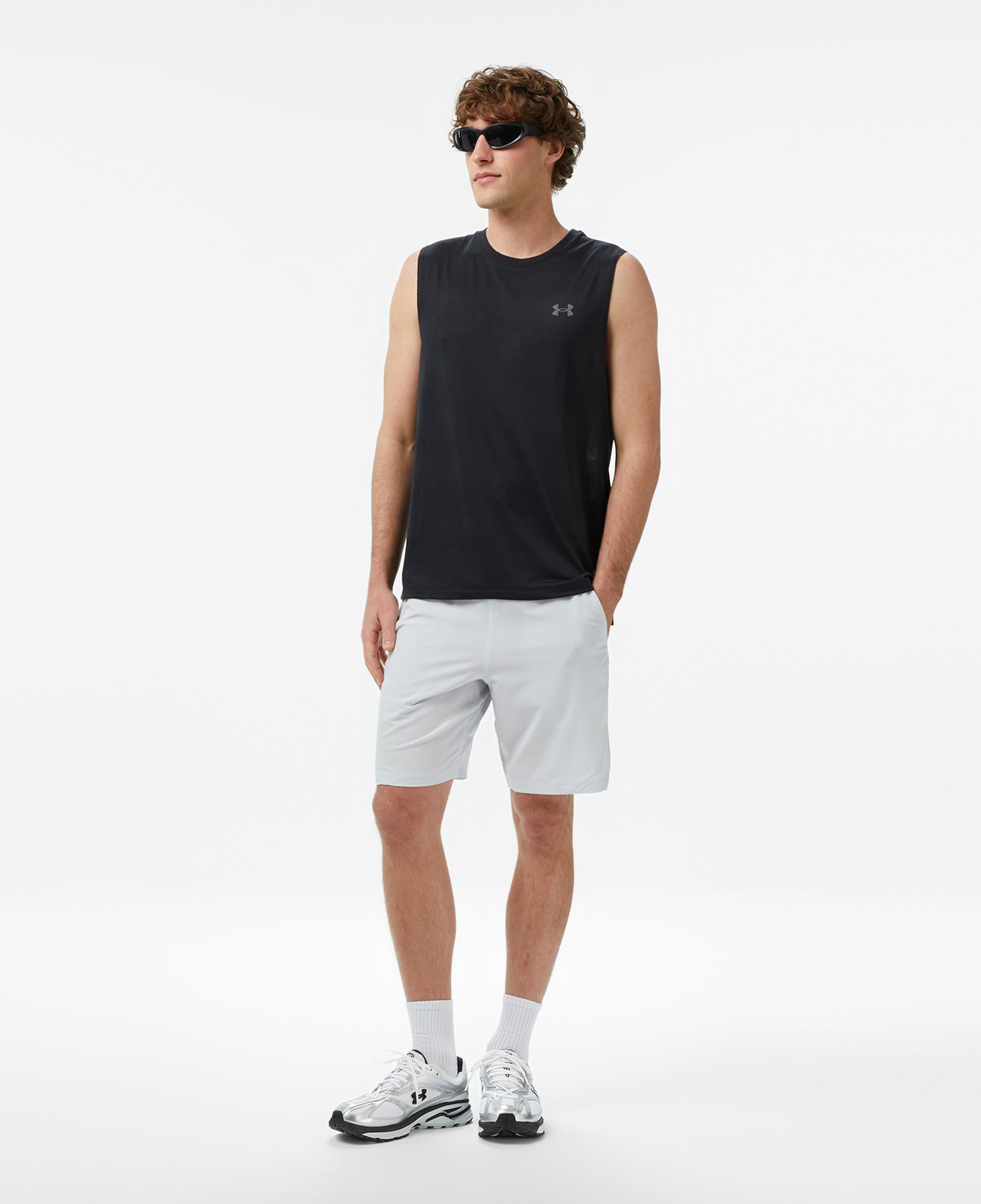 Under Armour Velociti Tank Erkek Siyah Koşu Atlet
