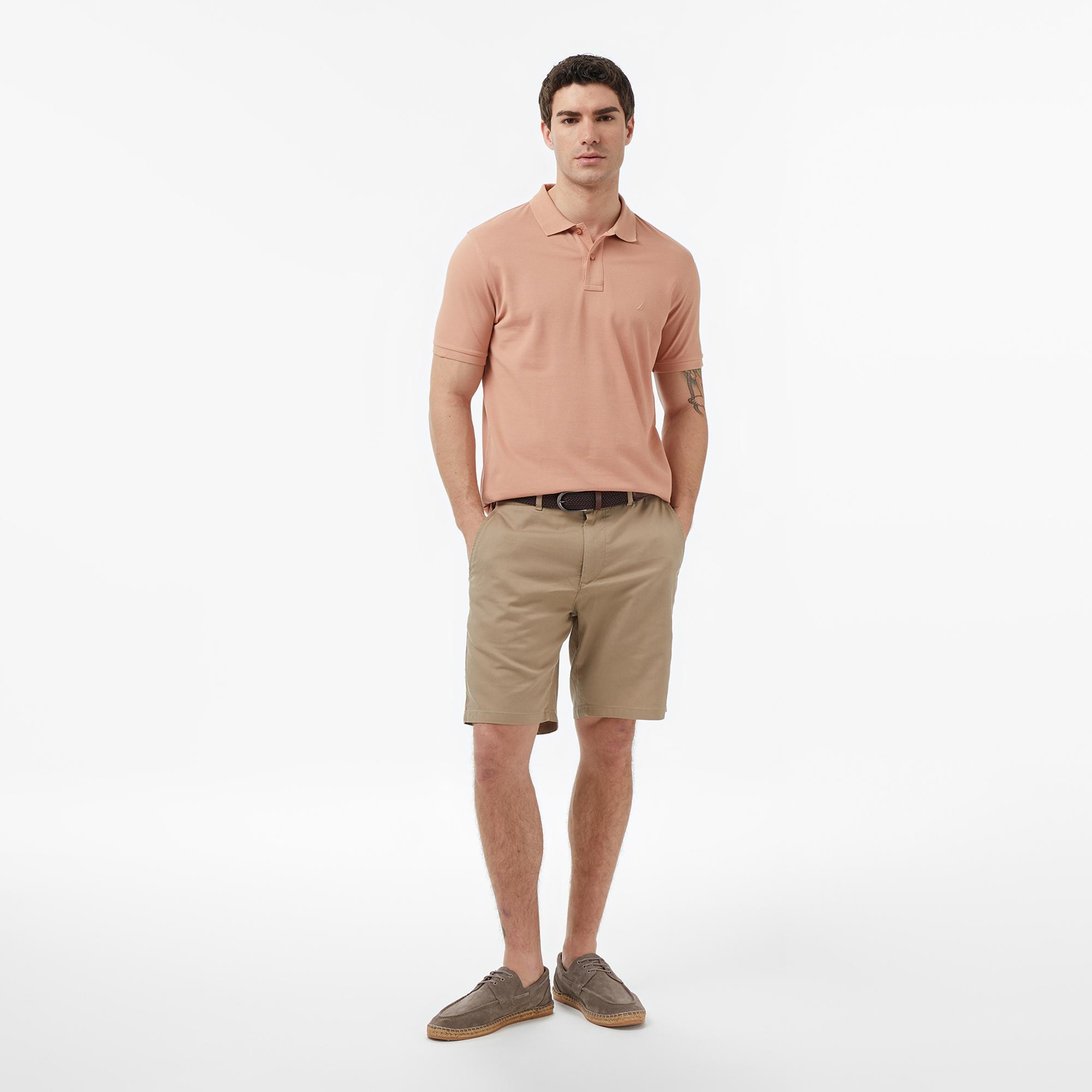 Nautica Erkek Bej Regular Fit Polo Yaka T-Shirt