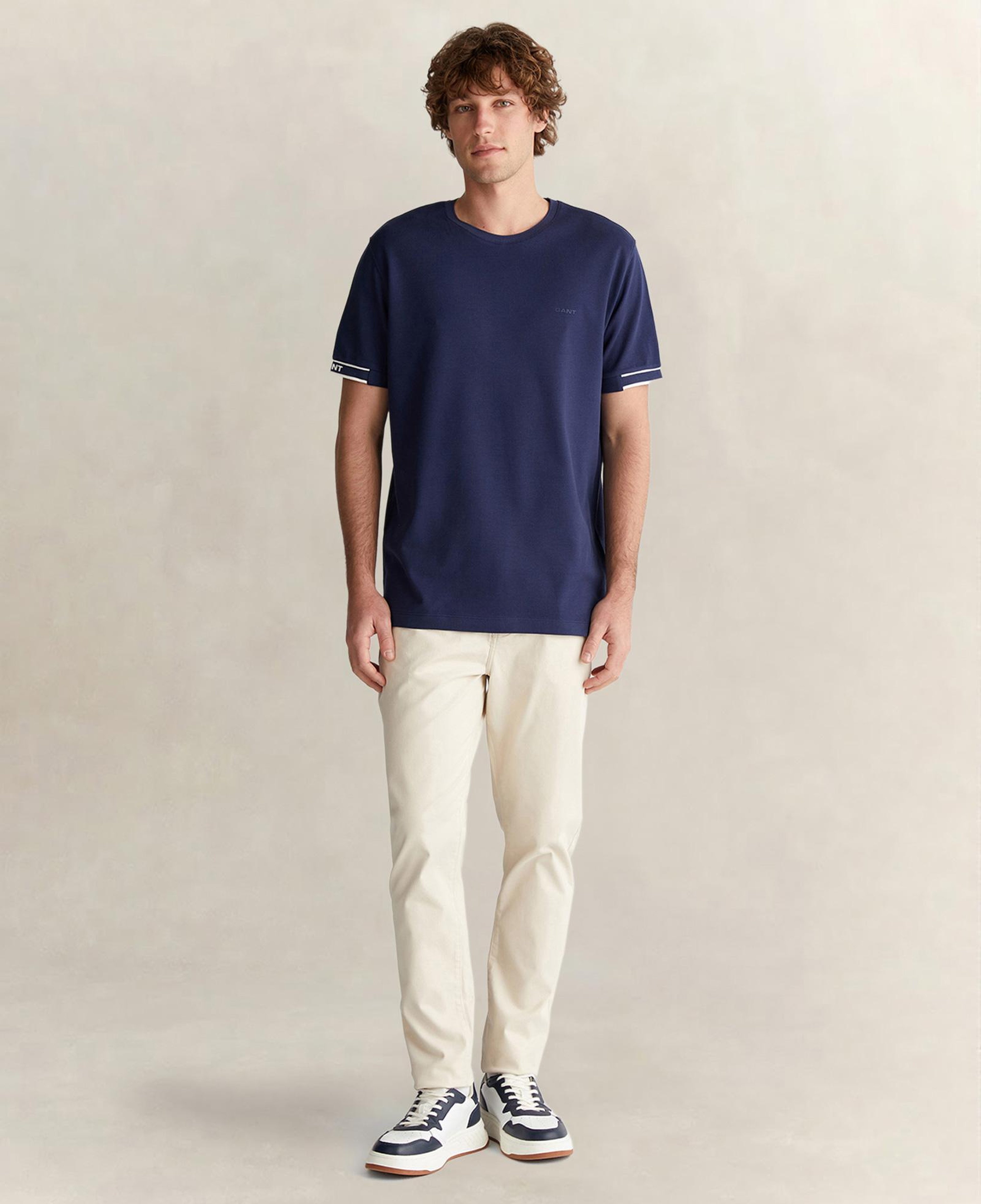GANT Erkek Lacivert Kısa Kollu T-Shirt