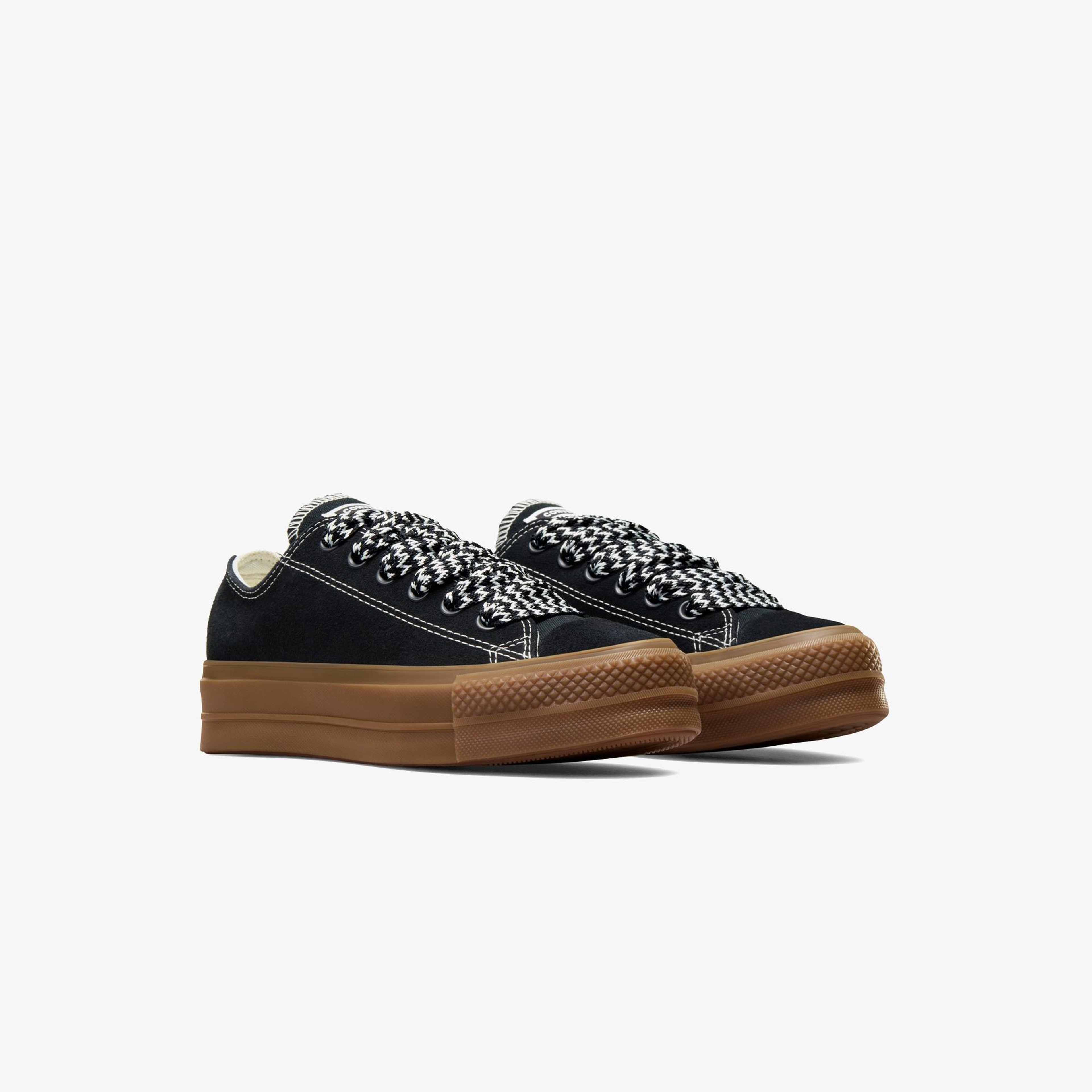 Converse Chuck Taylor All Star Lift Kadın Siyah Süet Platform Sneaker