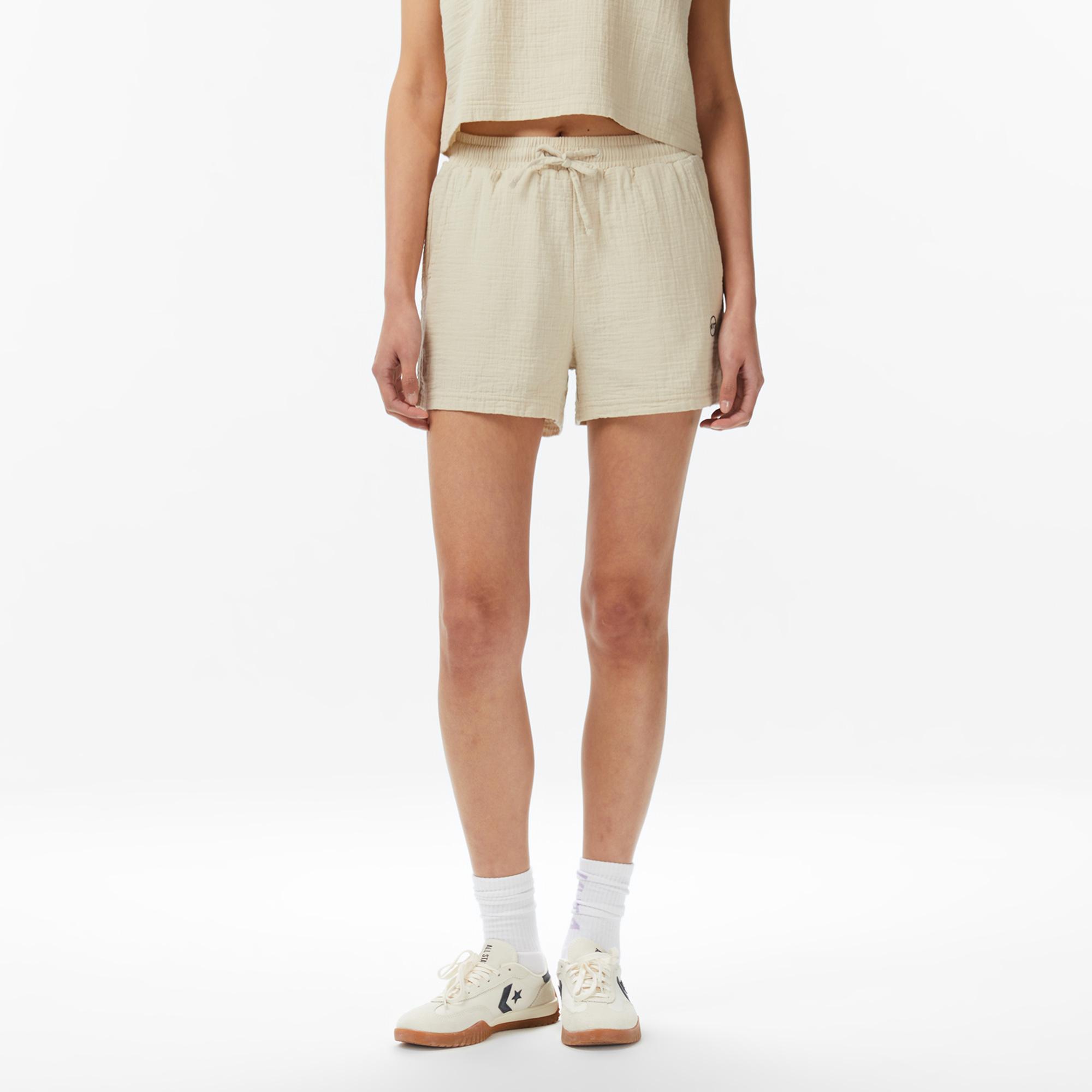 UNITED4 Regular Fit Kadın Krem Şort