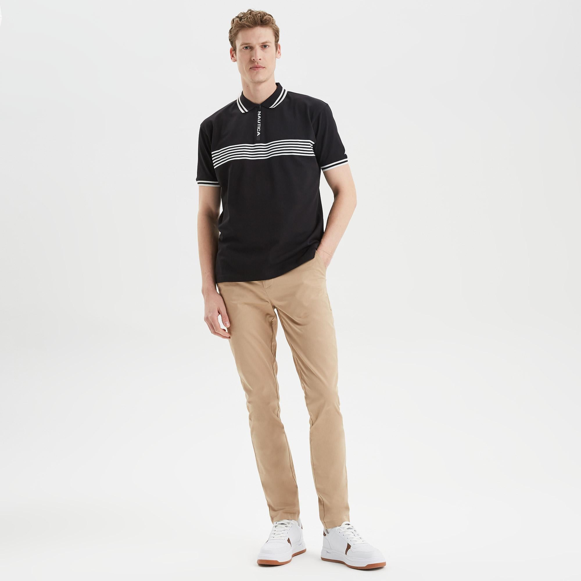 Nautica Erkek Bej Slim Fit Chino Pantolon