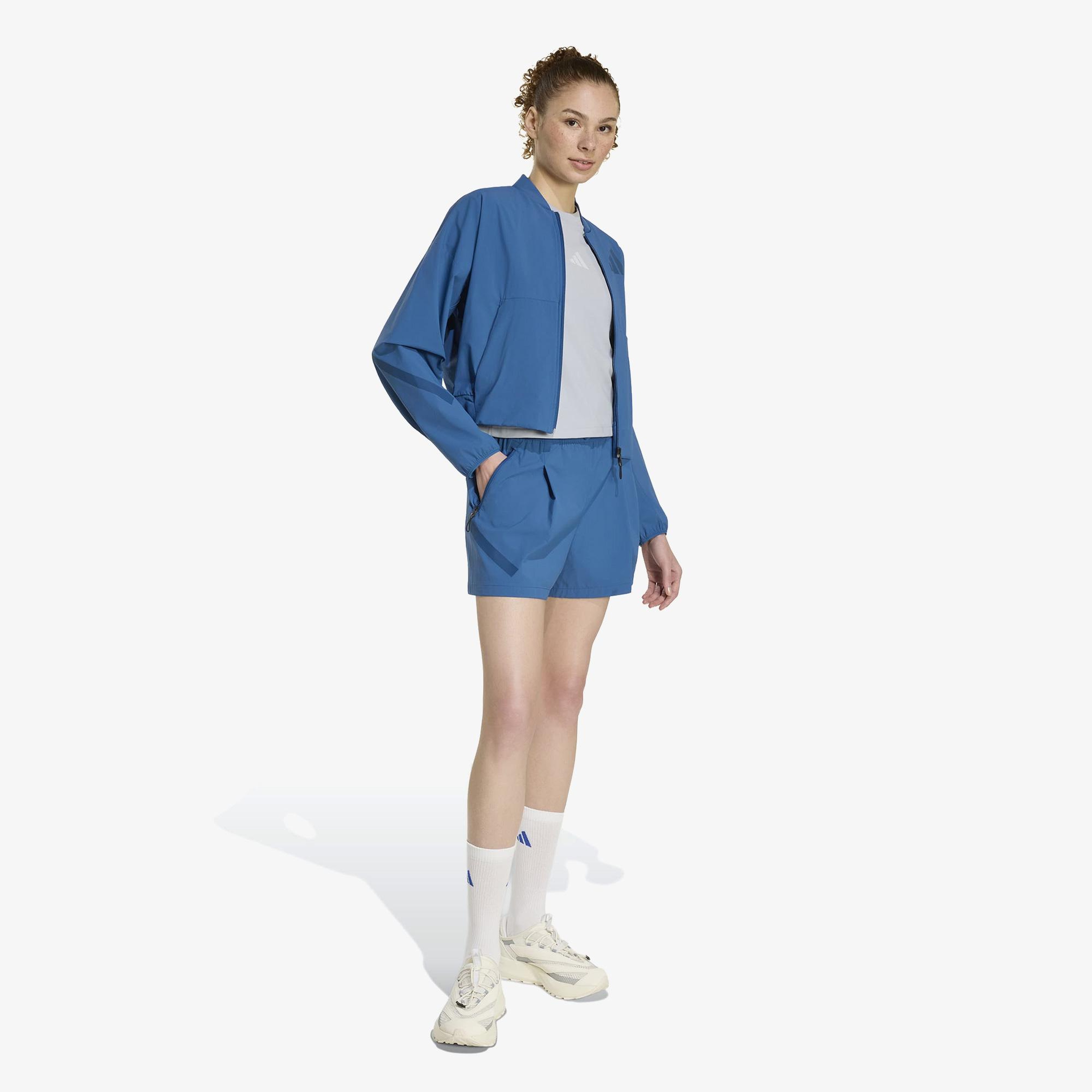 adidas Z.N.E. Kadın Mavi Sweatshirt