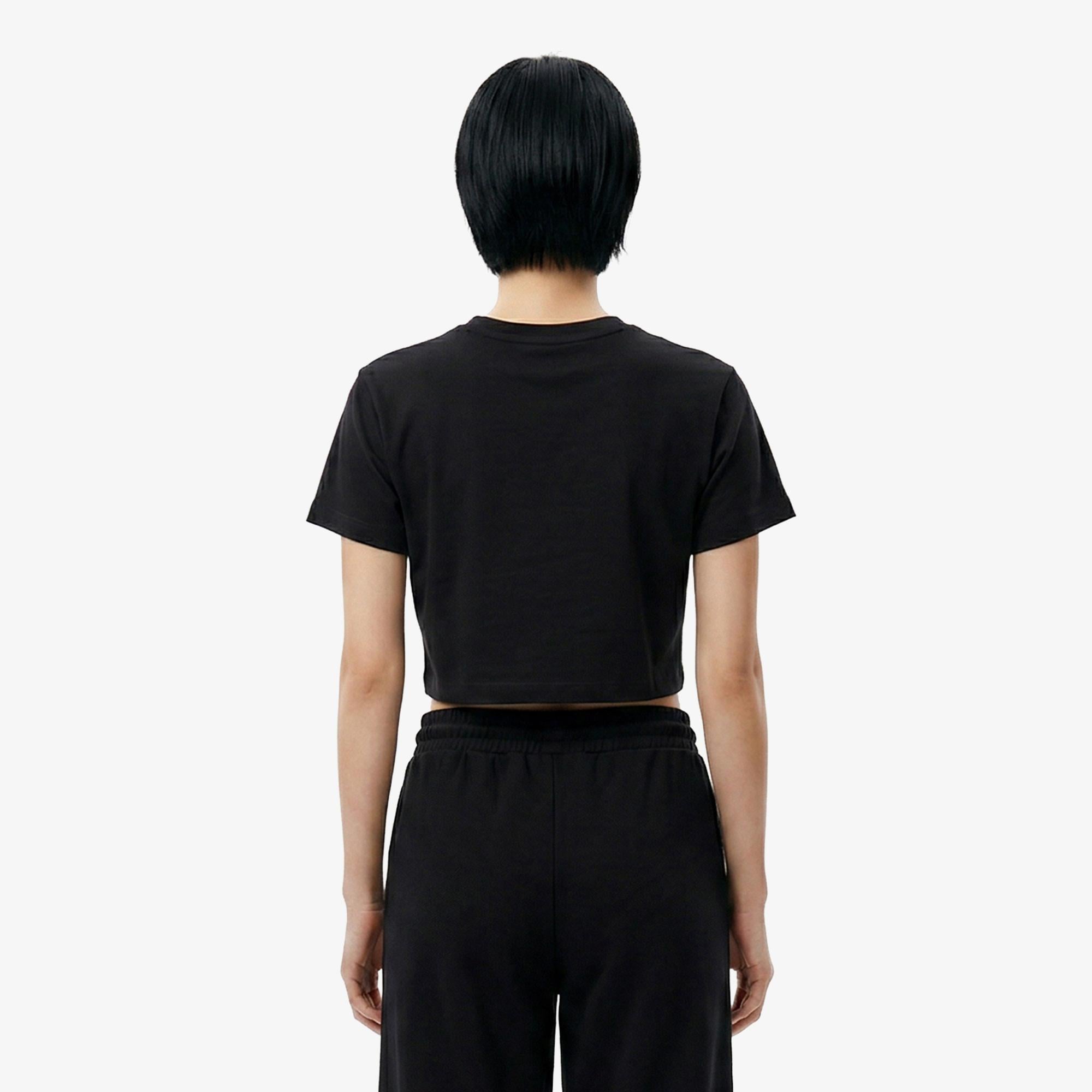 UNITED4 Regular Fit Kadın Siyah T-Shirt