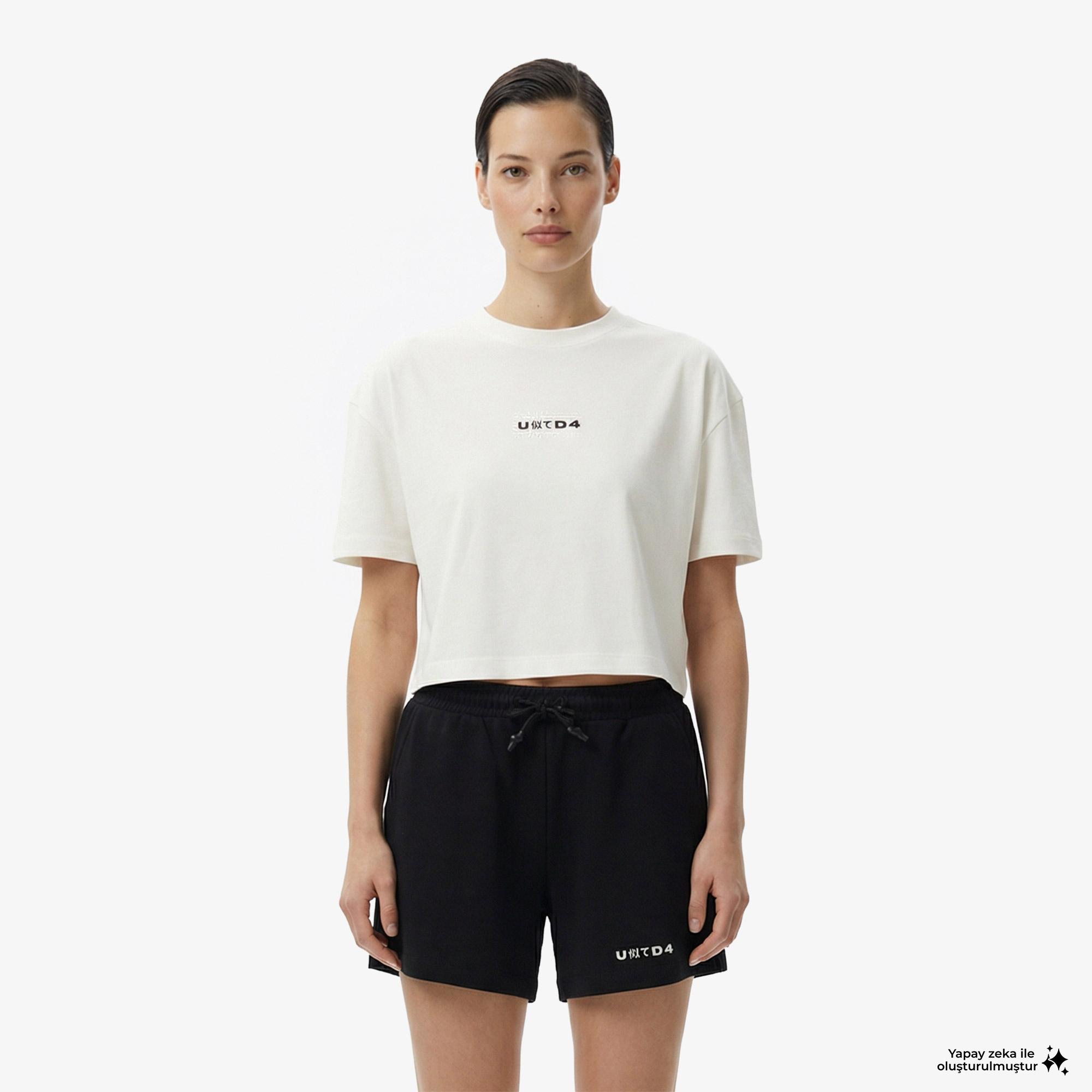 UNITED4 Regular Fit Kadın Siyah Şort