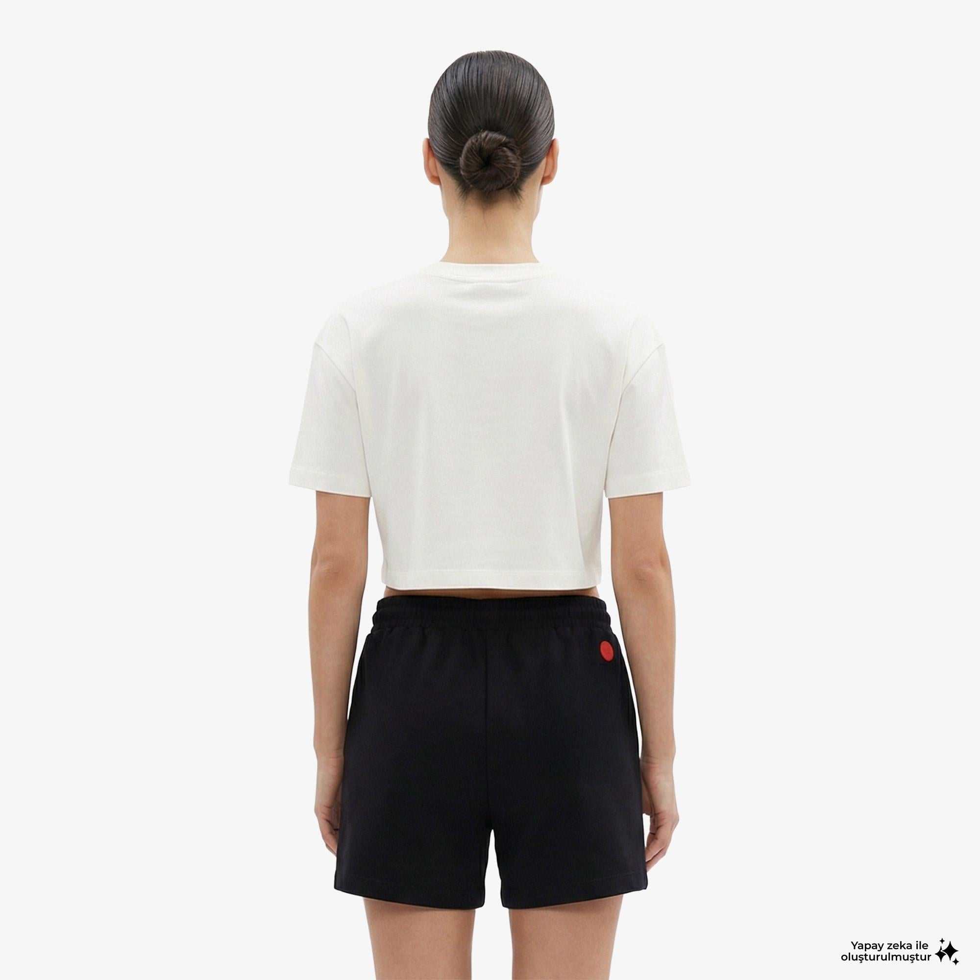 UNITED4 Regular Fit Kadın Siyah Şort