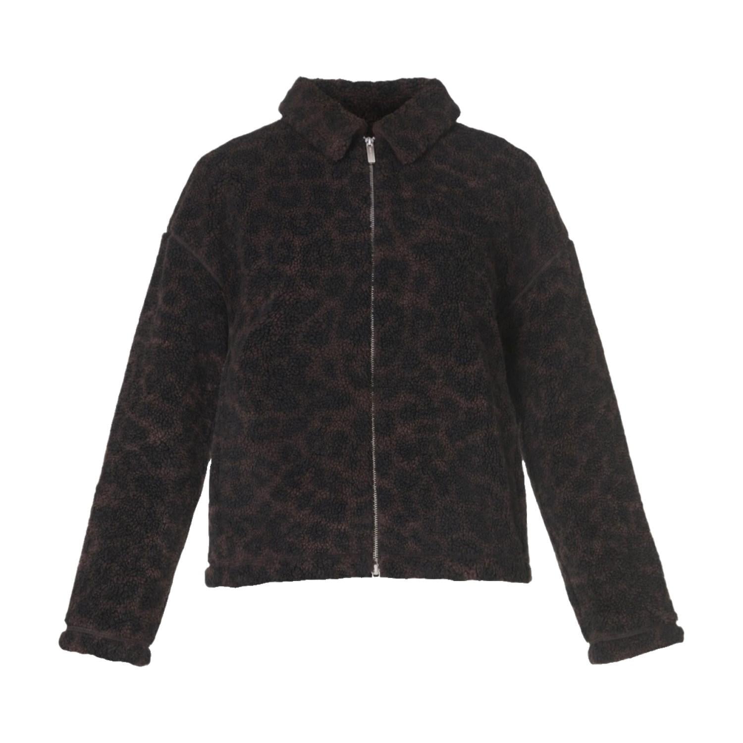 Sweaty Betty Plush Collared Fleece Kadın Kahverengi Polar