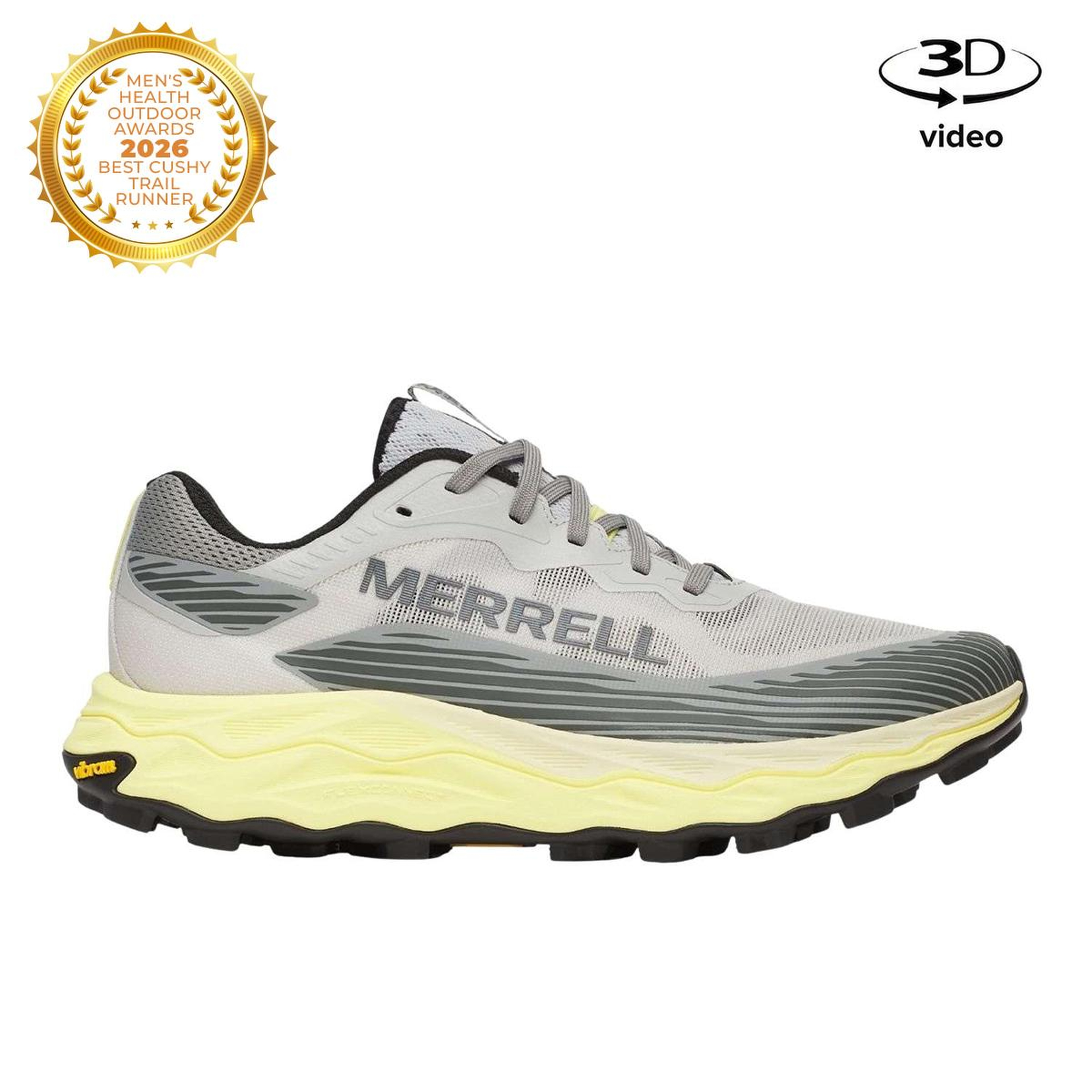 Merrell Agility Peak 6 Erkek Gri Patika Koşusu Ayakkabısı