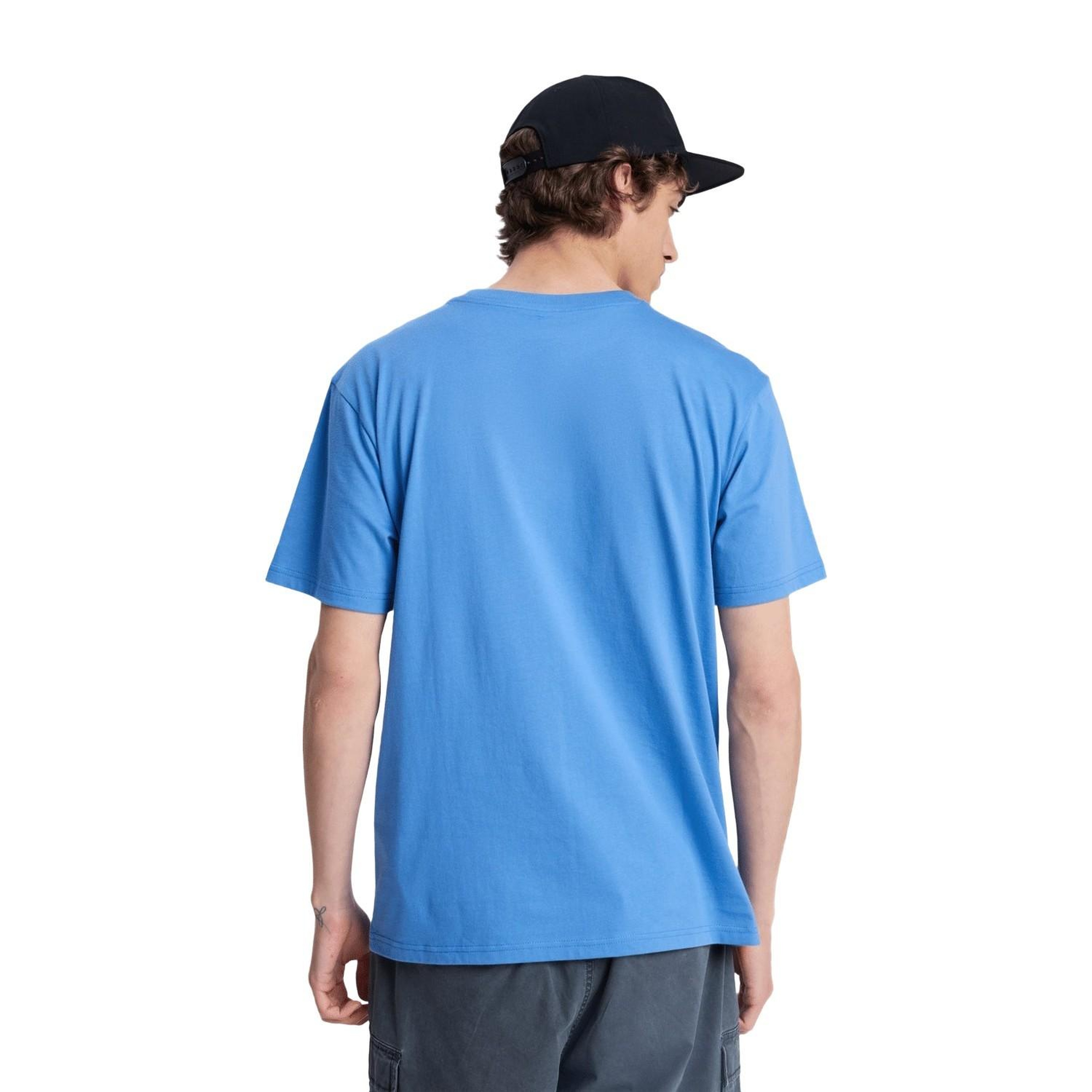 Quiksilver Da Erkek Mavi Tişört