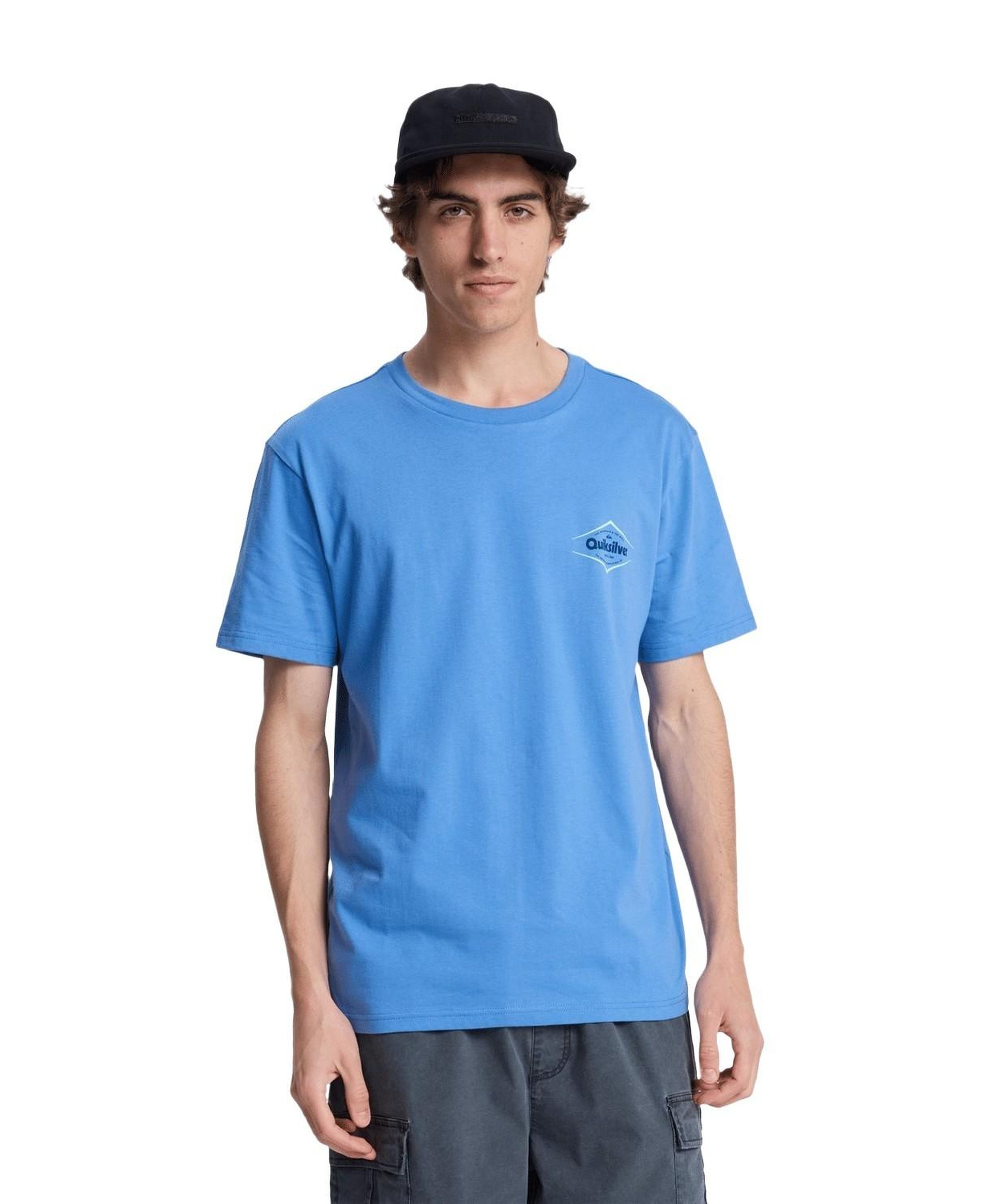 Quiksilver Da Erkek Mavi Tişört