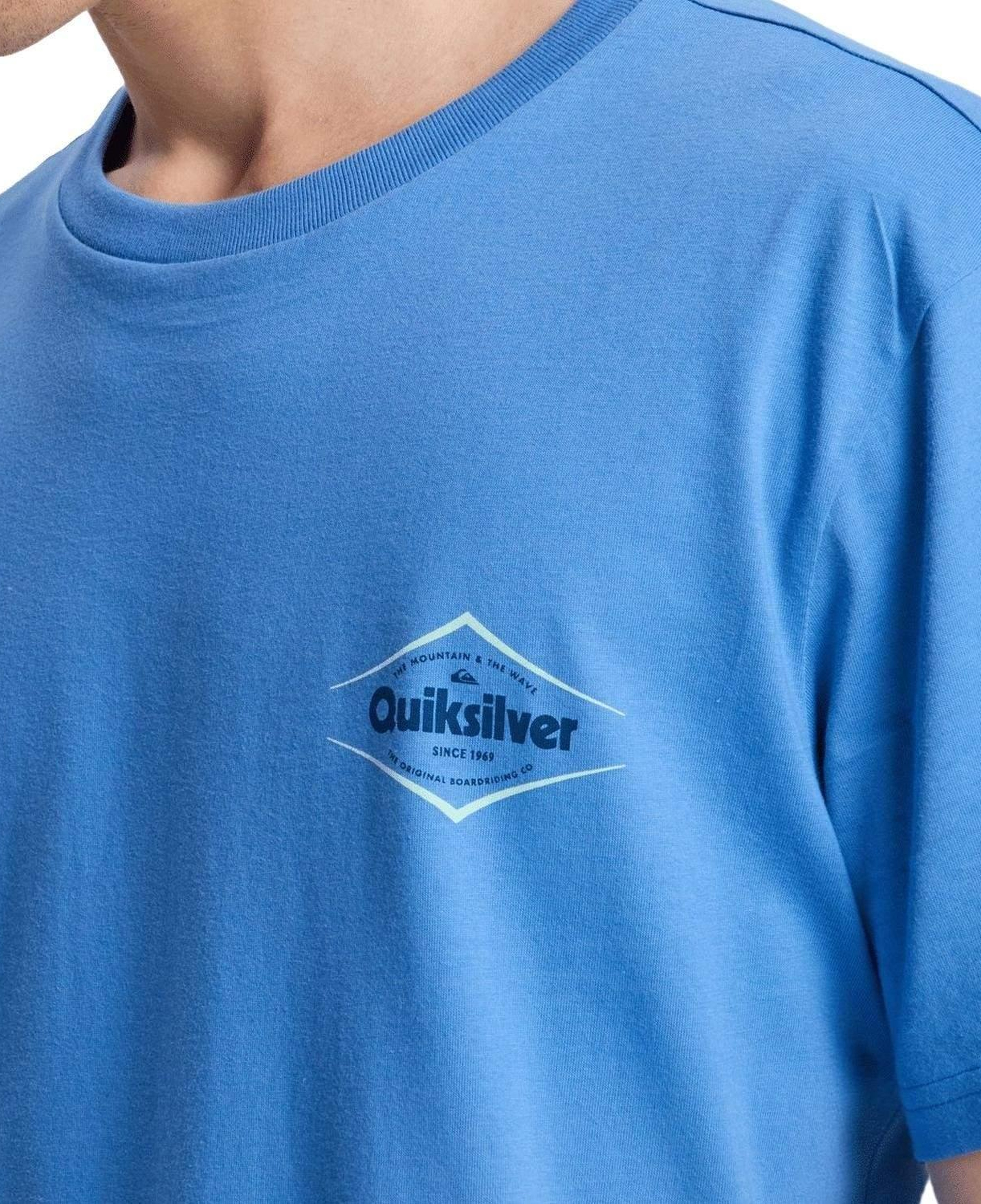 Quiksilver Da Erkek Mavi Tişört