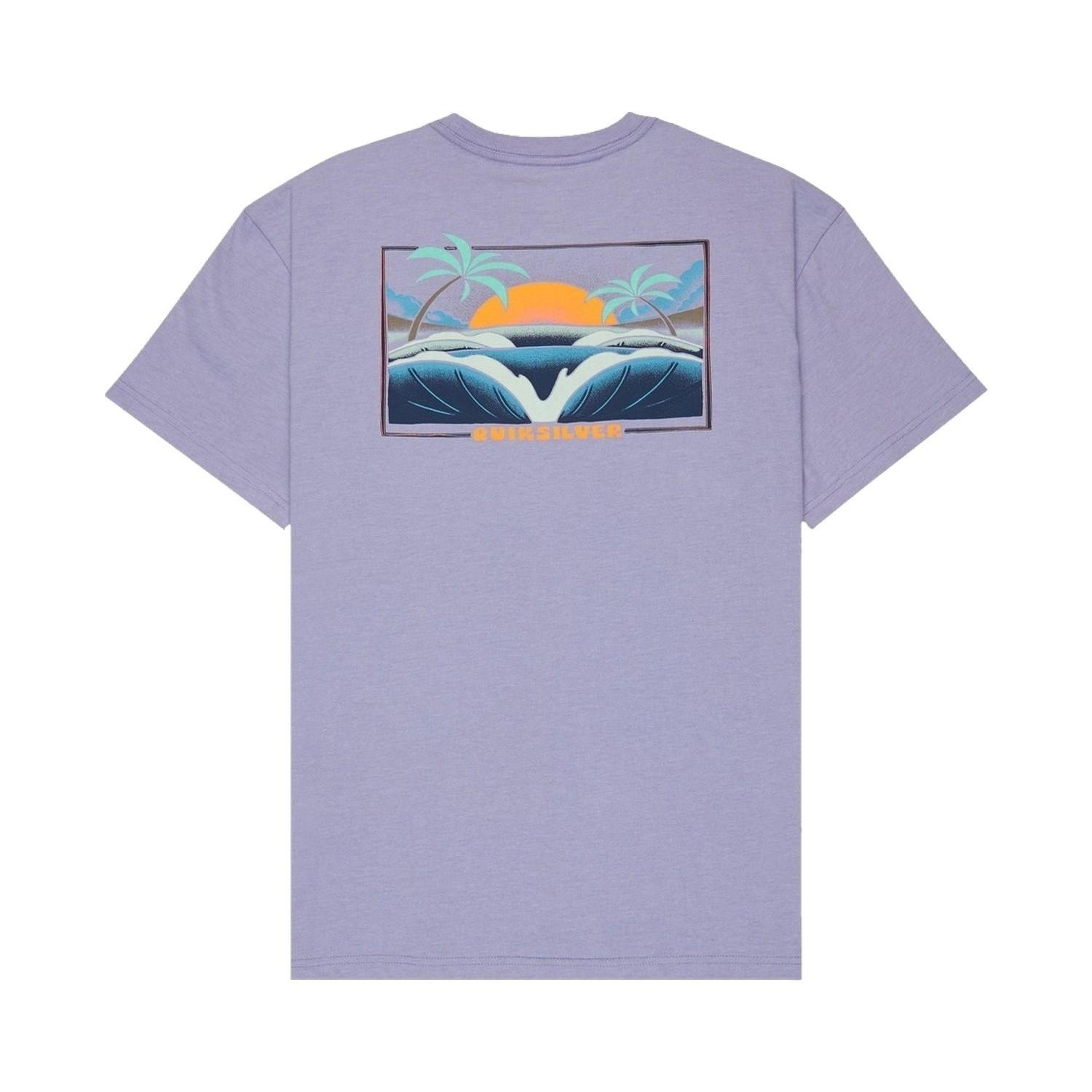Quiksilver Hellbender Erkek Mor Tişört