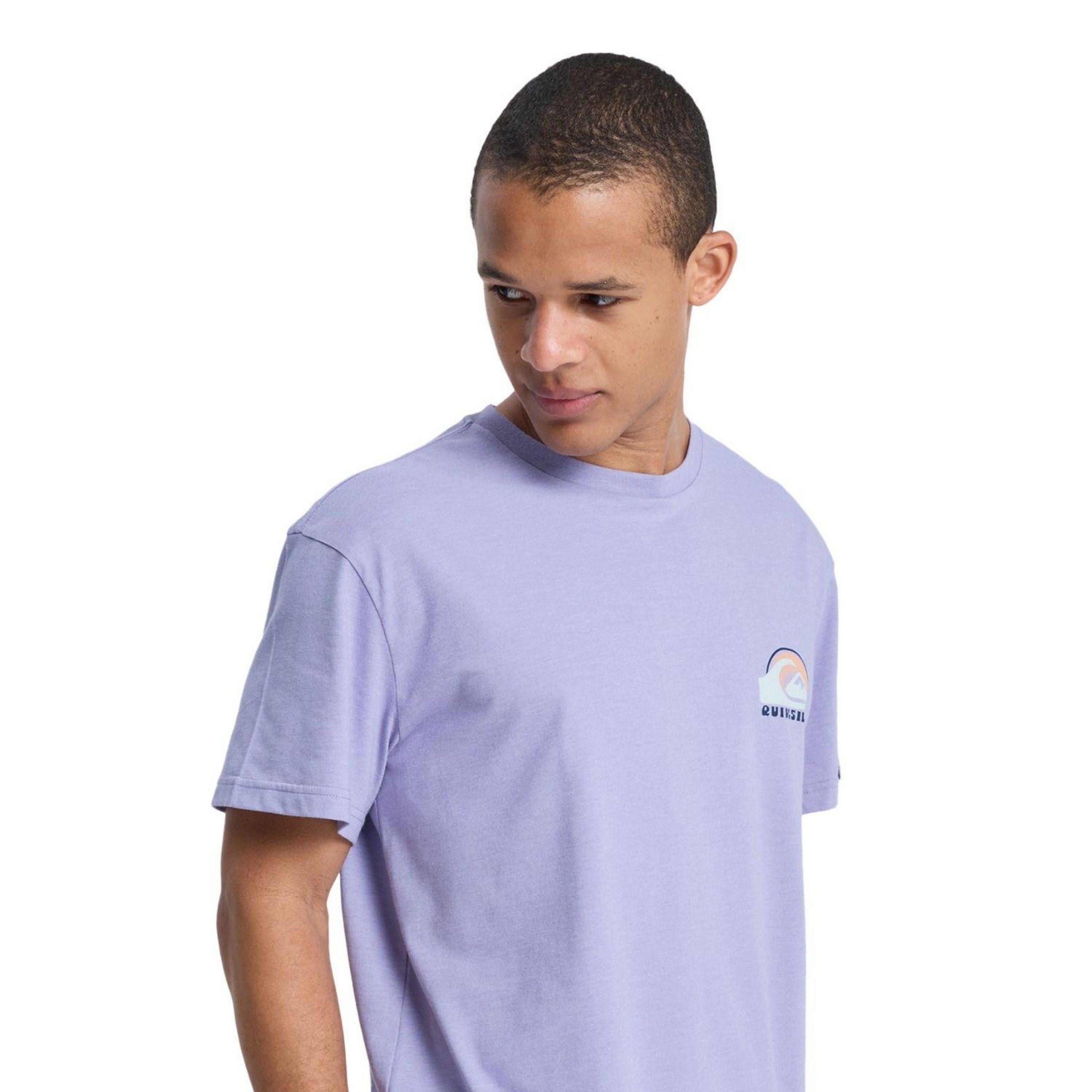 Quiksilver Hellbender Erkek Mor Tişört