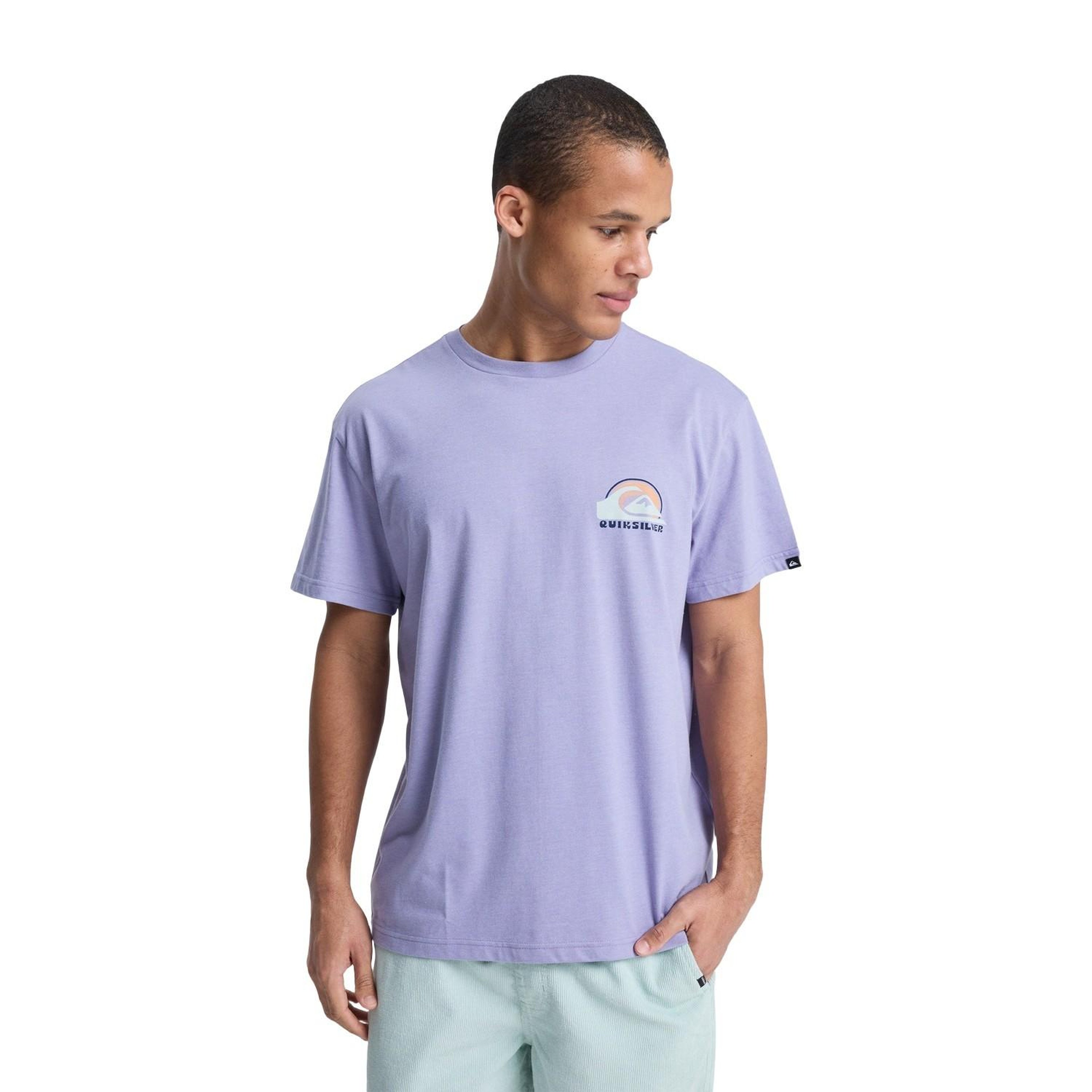 Quiksilver Hellbender Erkek Mor Tişört