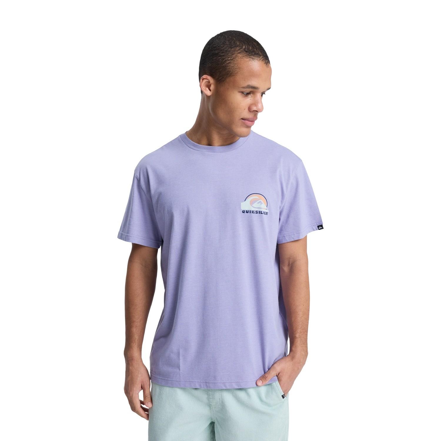 Quiksilver Hellbender Erkek Mor Tişört