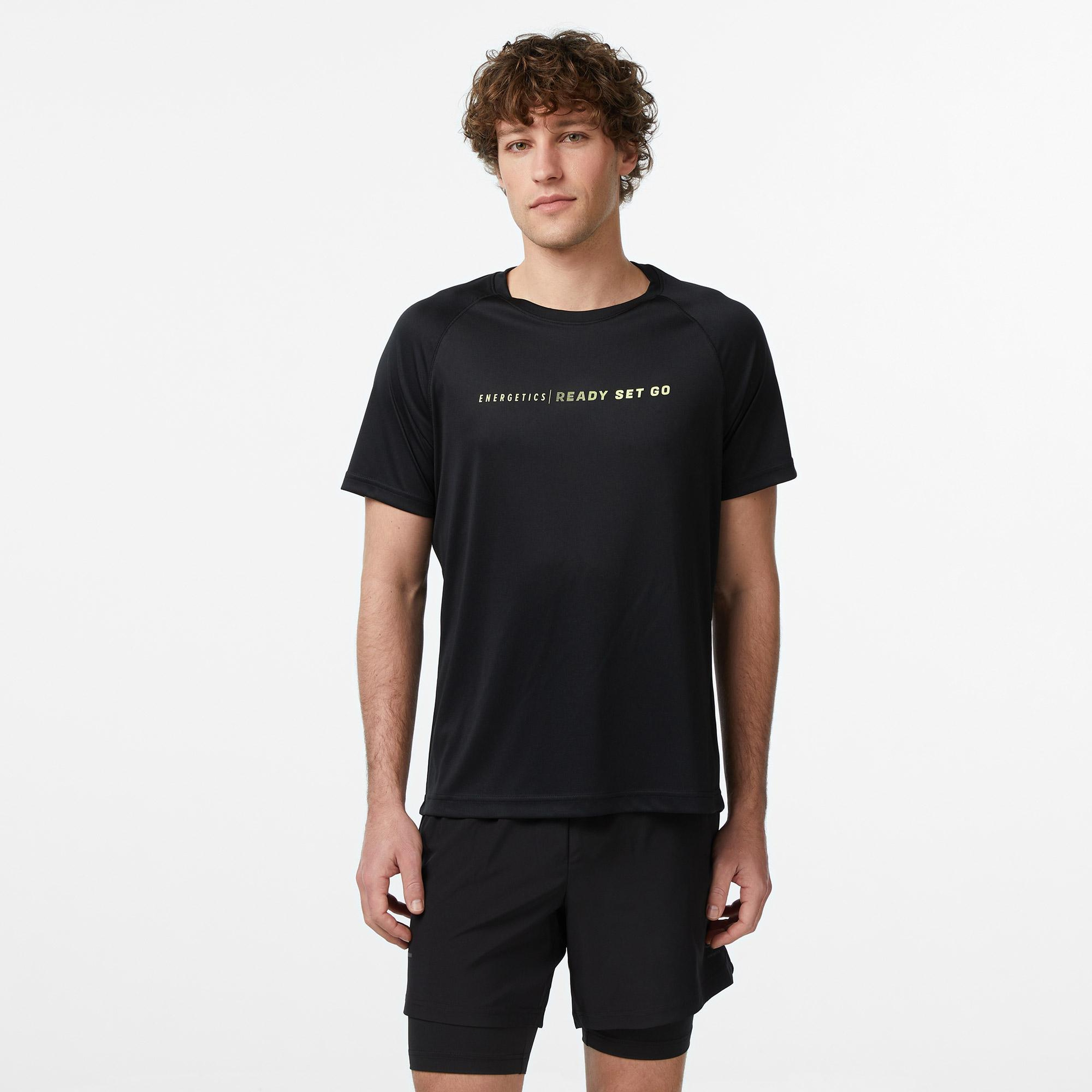 Energetics Bueno VII Erkek Siyah Koşu T-Shirt