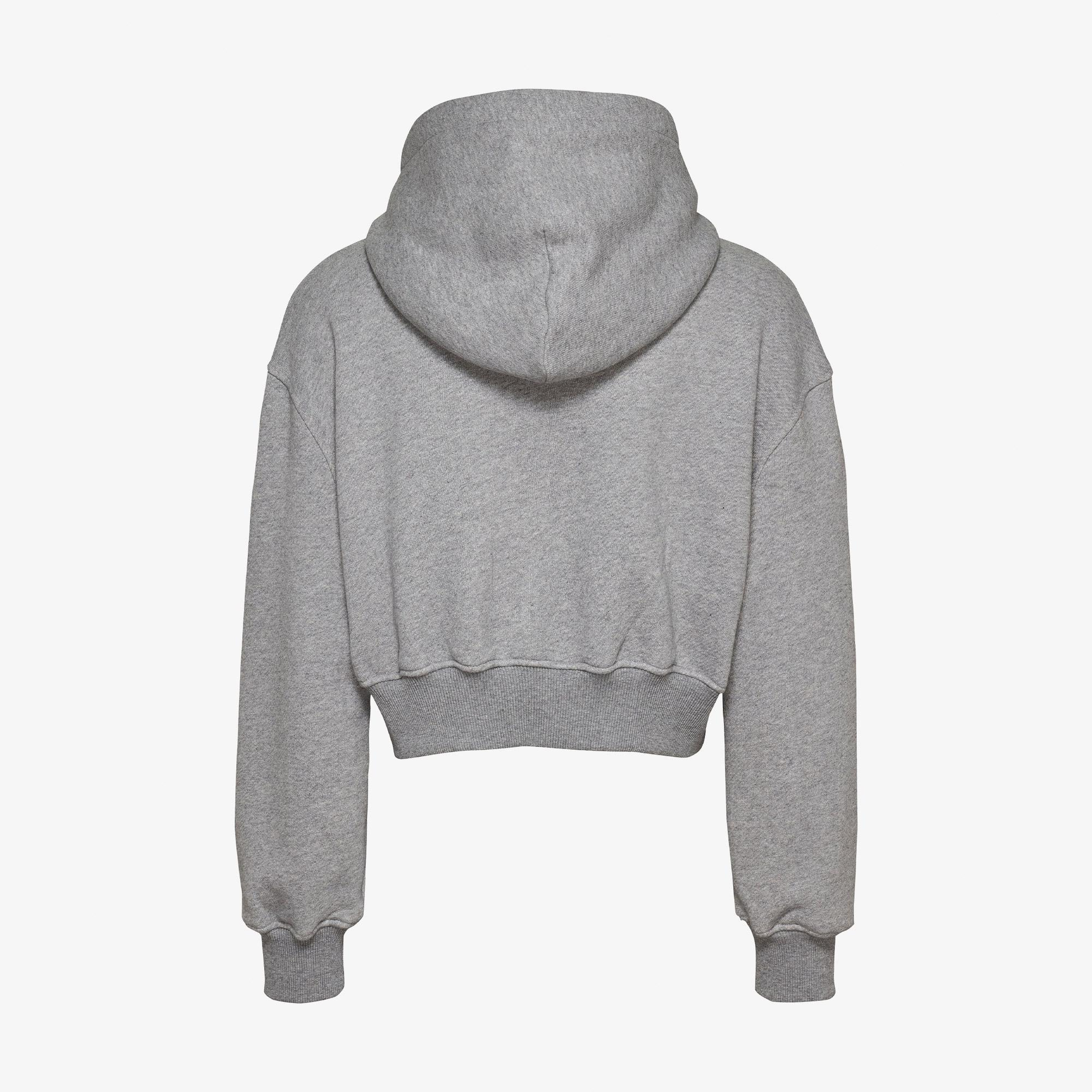 Tommy Hilfiger Tjw Zip Thru Applique Kadın Gri Hoodie