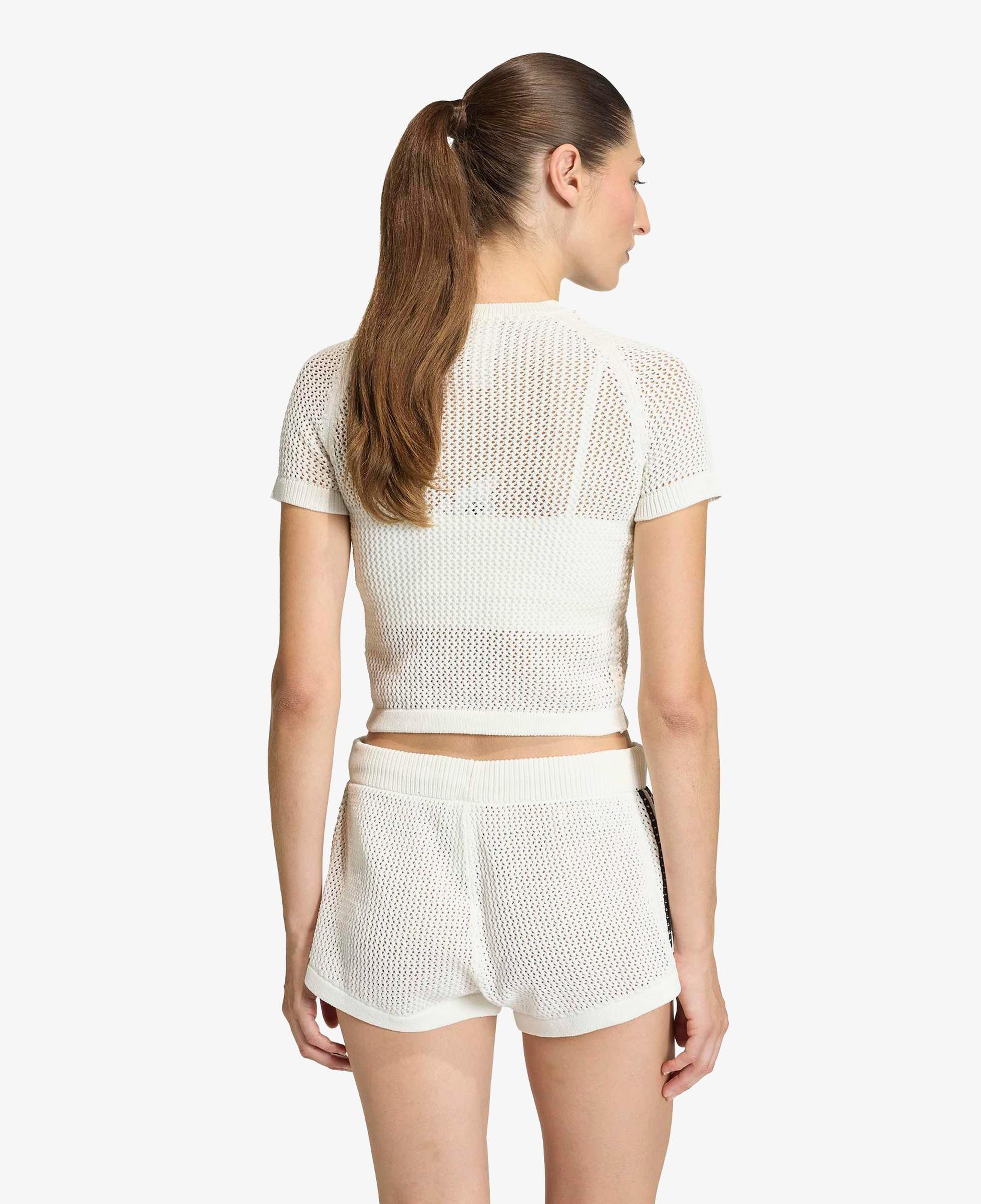 adidas Crochet Tee Kadın Beyaz T-Shirt