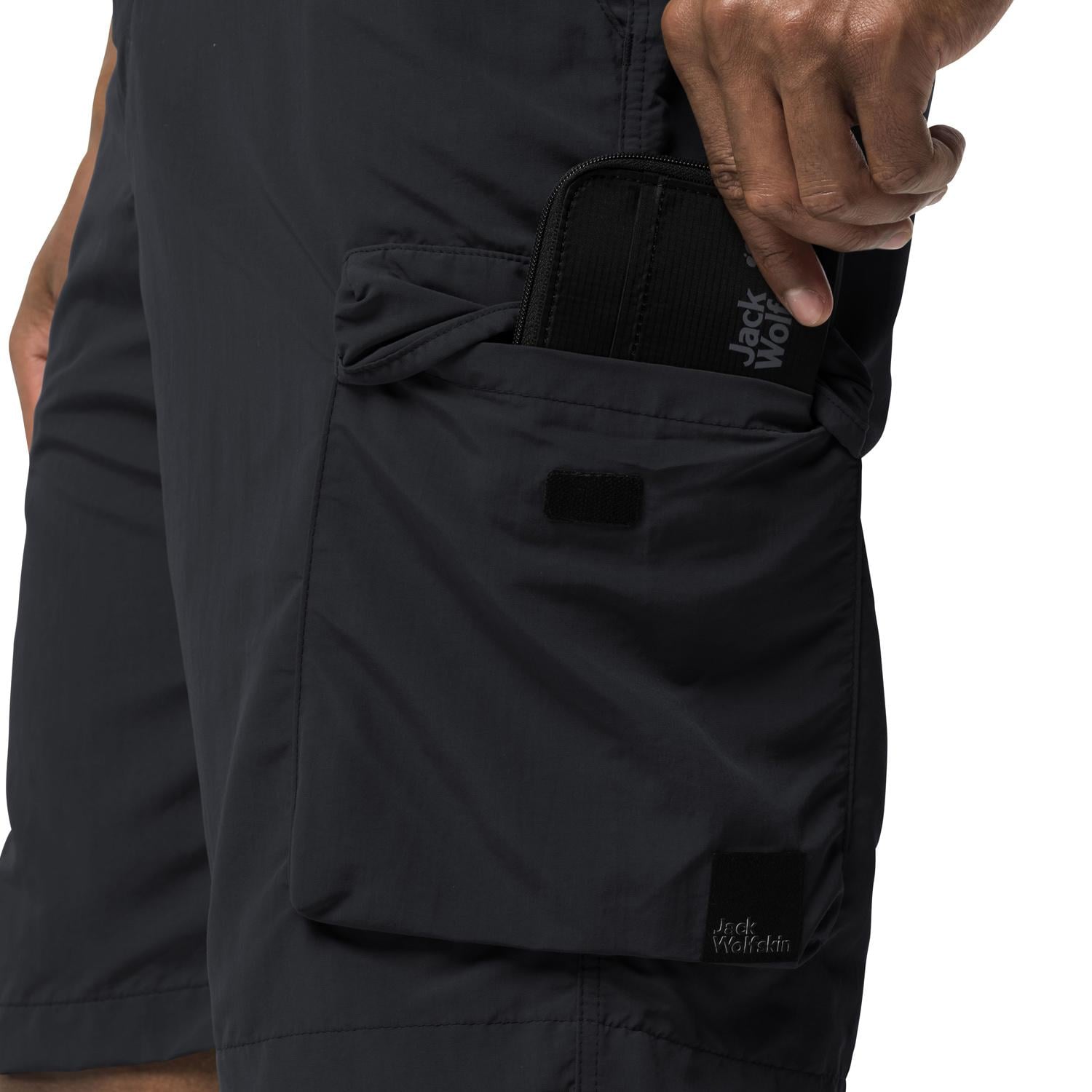 Jack Wolfskin Kalahari Cargo Erkek Gri Şort