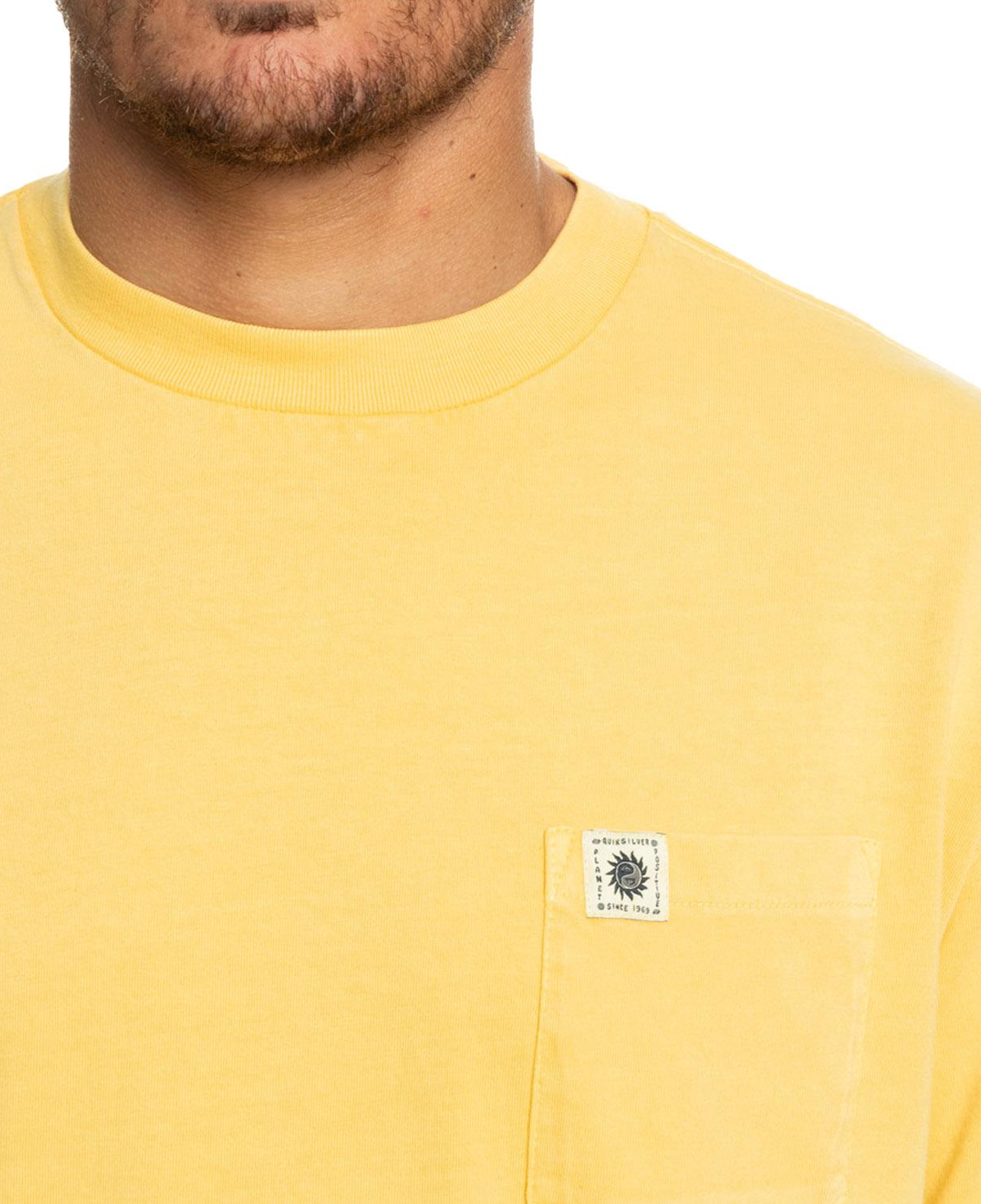 Quiksilver Naturaldye Erkek Sarı Tişört