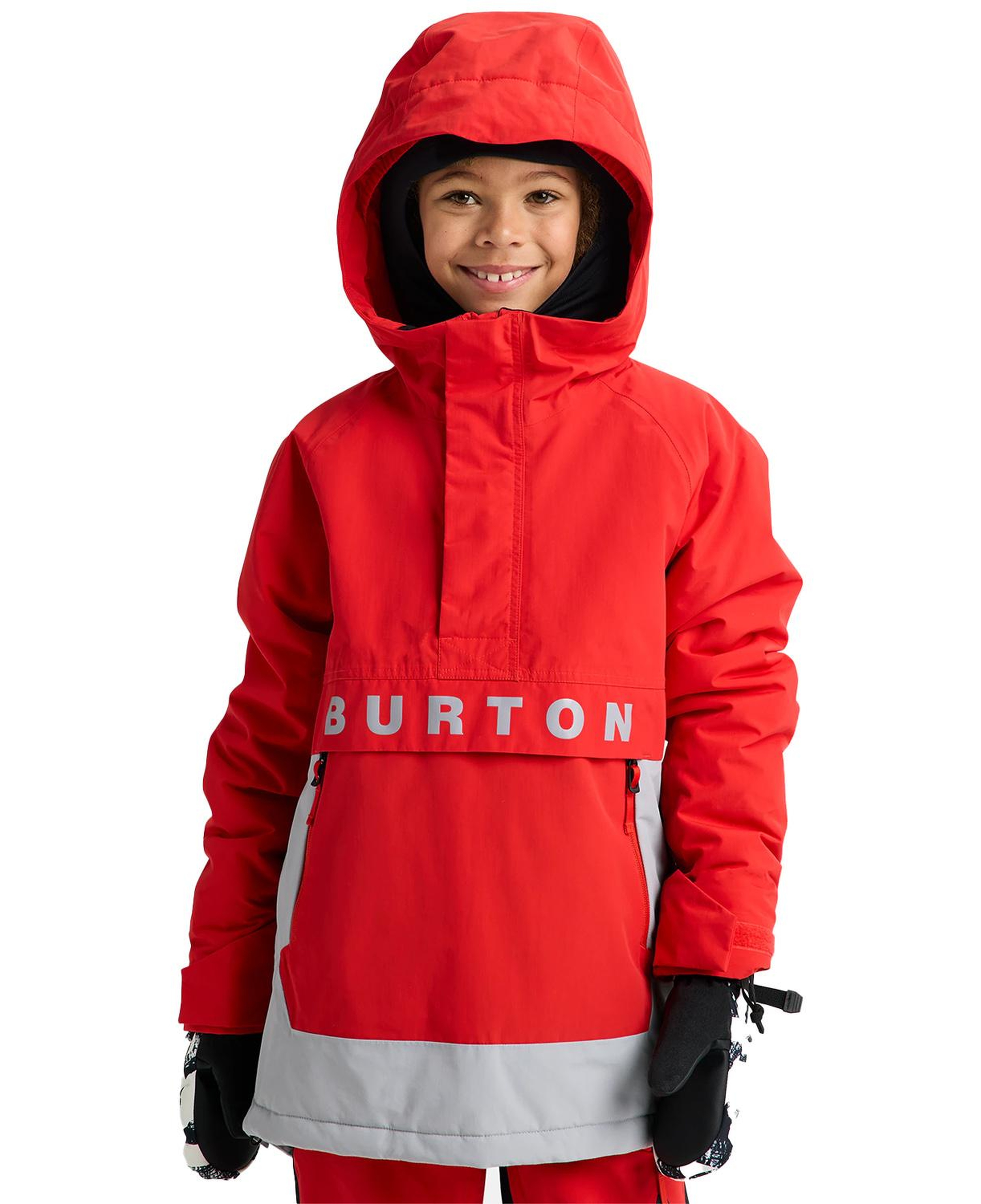 Burton Frostner 2L Anorak Unisex Çocuk Kırmızı Snowboard Ceketi