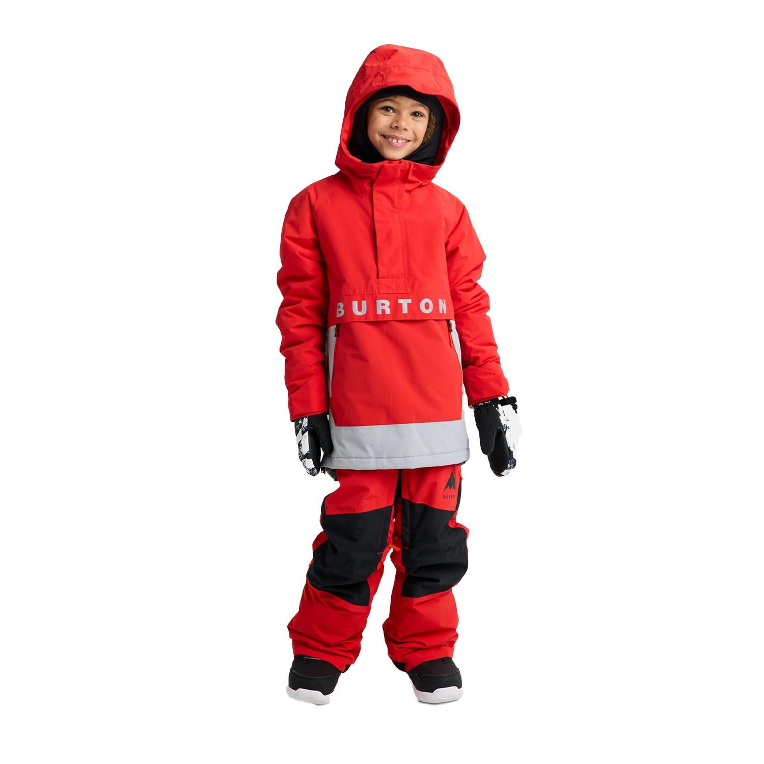 Burton Frostner 2L Anorak Unisex Çocuk Kırmızı Snowboard Ceketi