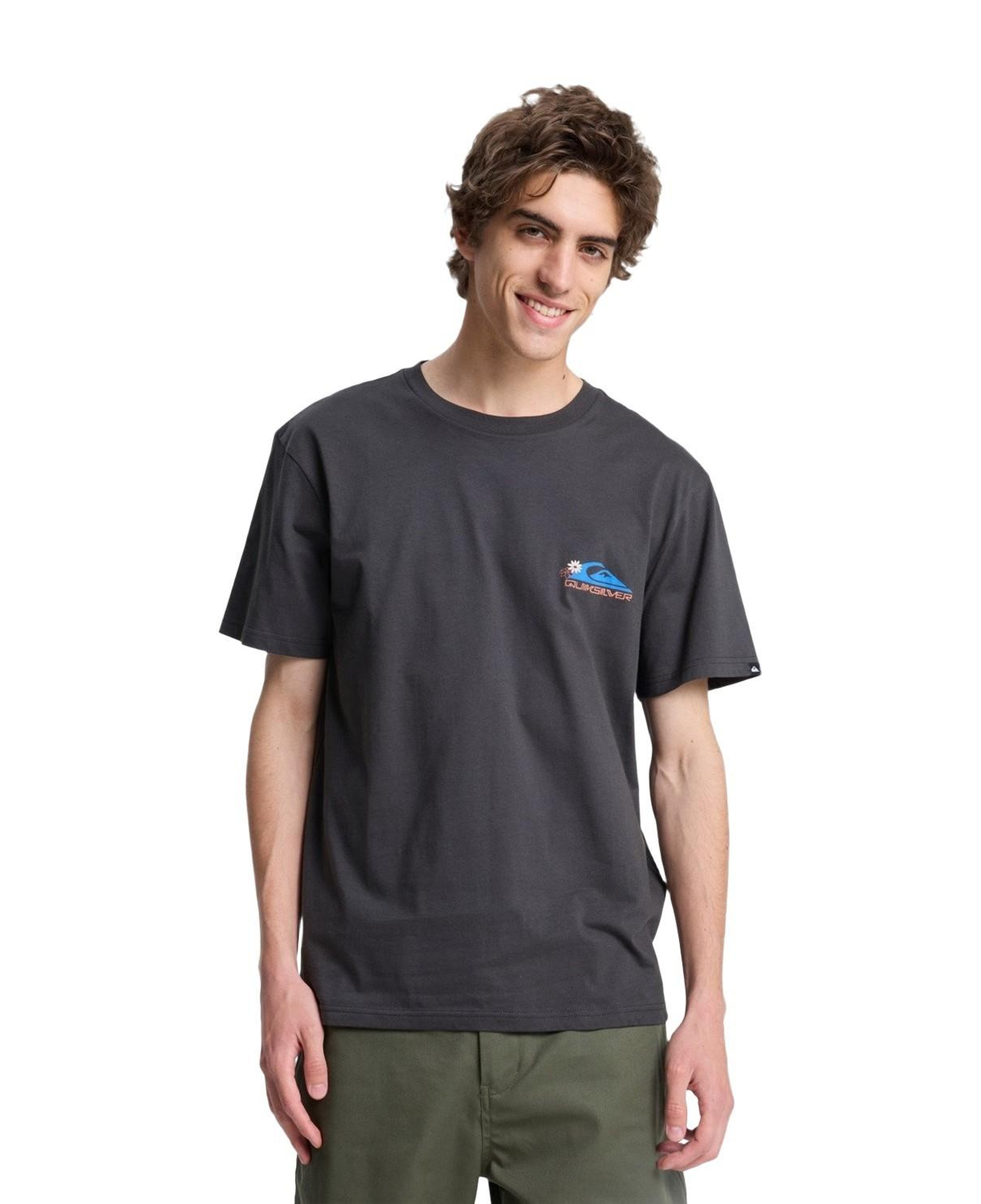 Quiksilver Ev Barrel Parad Erkek Siyah Tişört