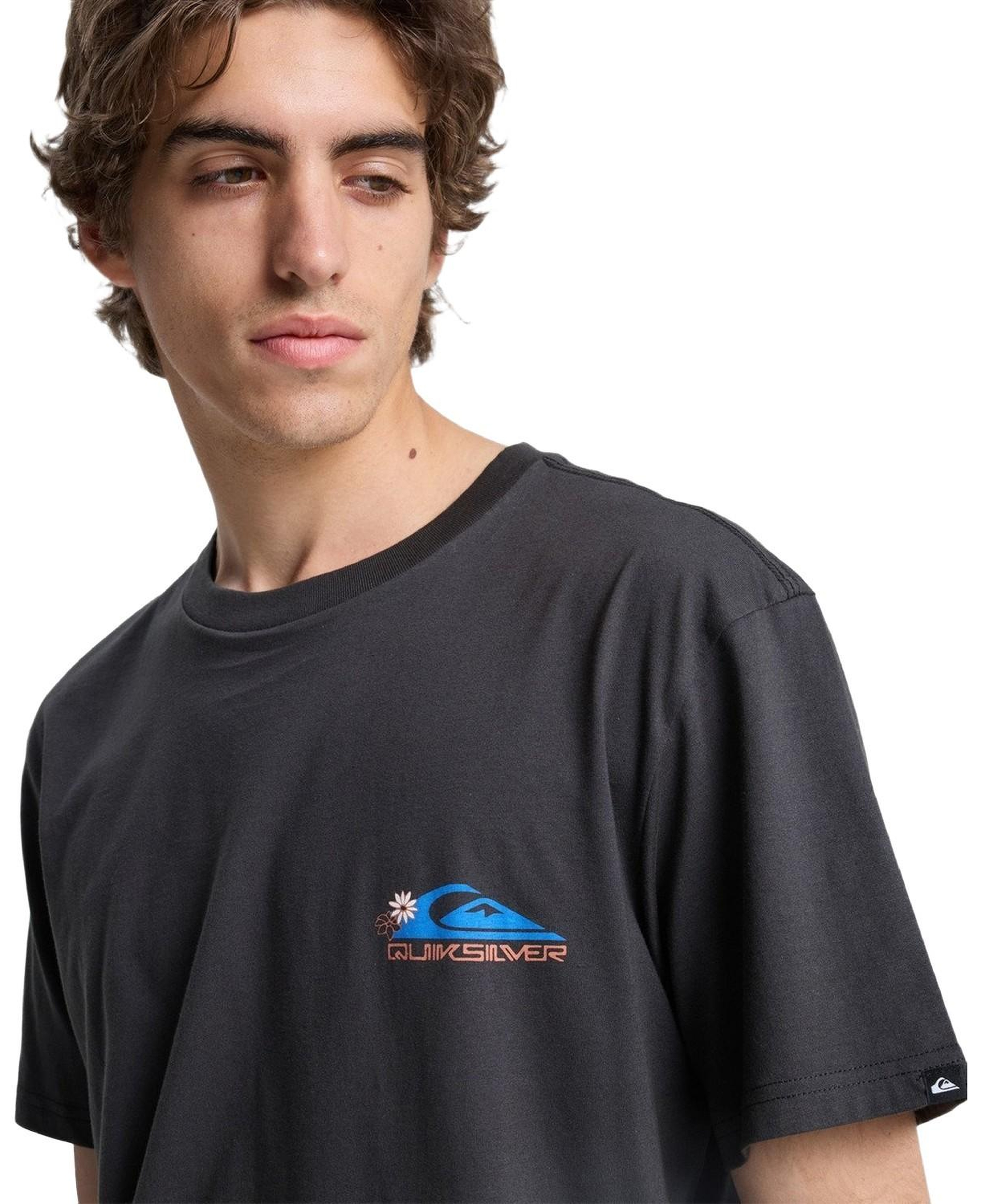 Quiksilver Ev Barrel Parad Erkek Siyah Tişört