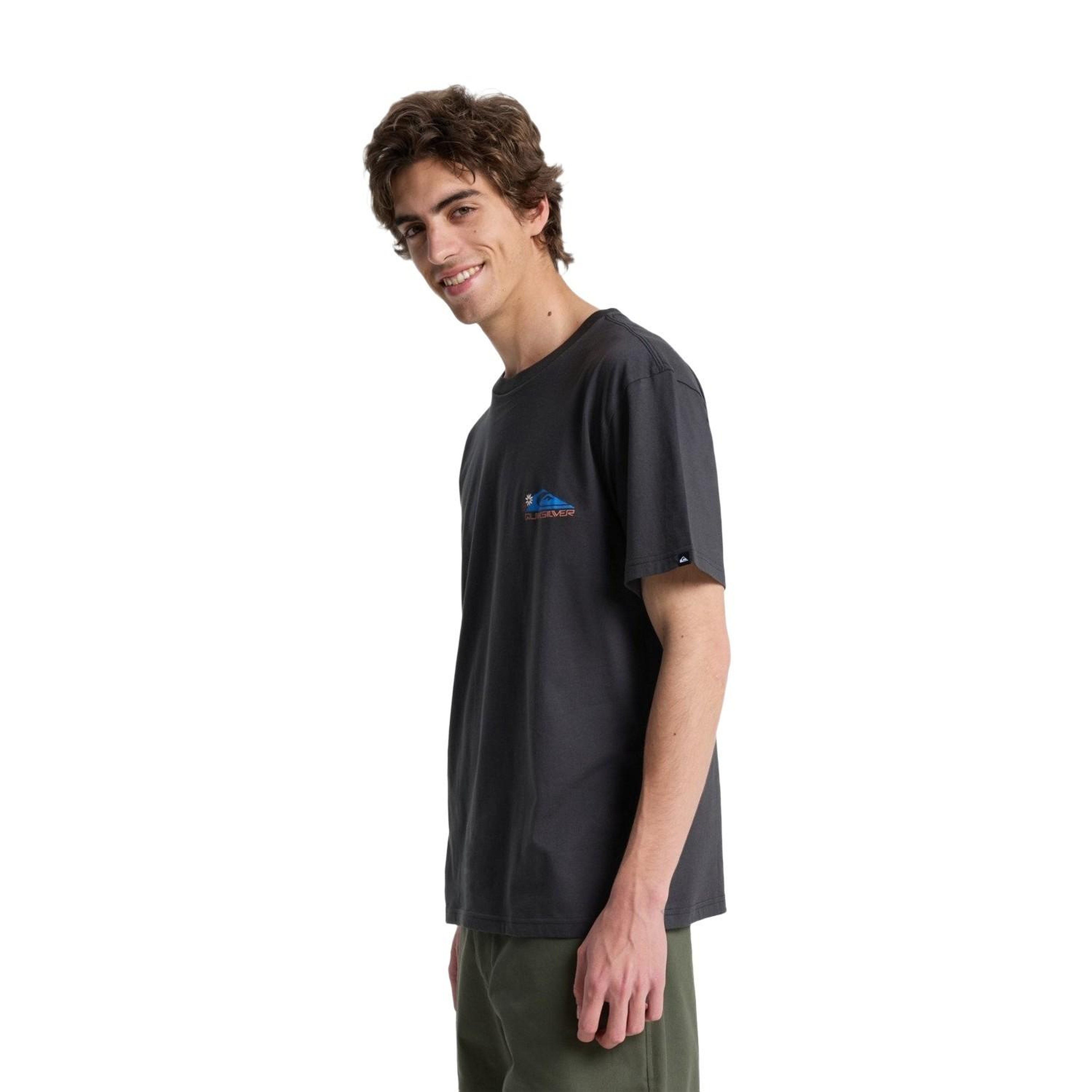 Quiksilver Ev Barrel Parad Erkek Siyah Tişört