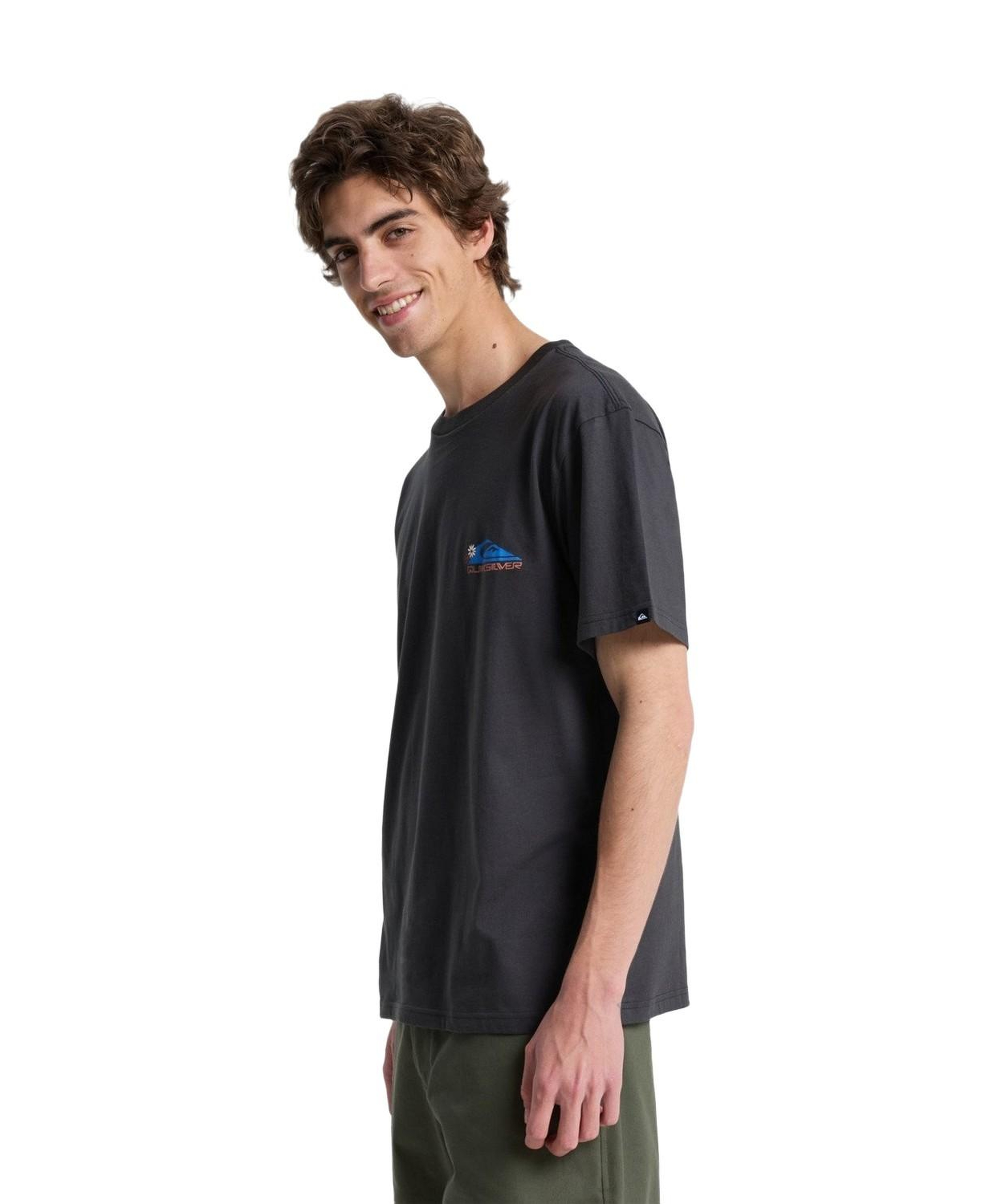 Quiksilver Ev Barrel Parad Erkek Siyah Tişört