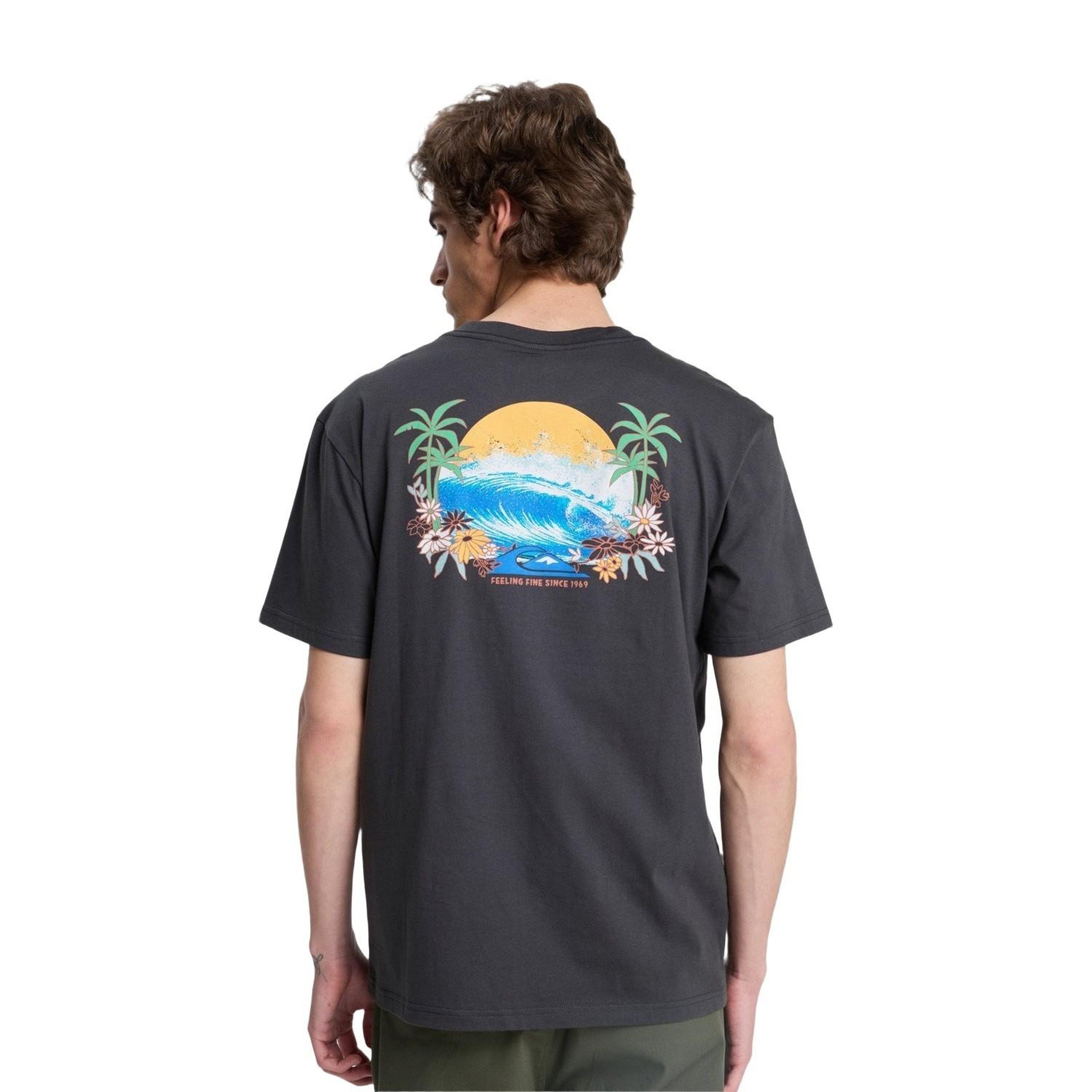 Quiksilver Ev Barrel Parad Erkek Siyah Tişört