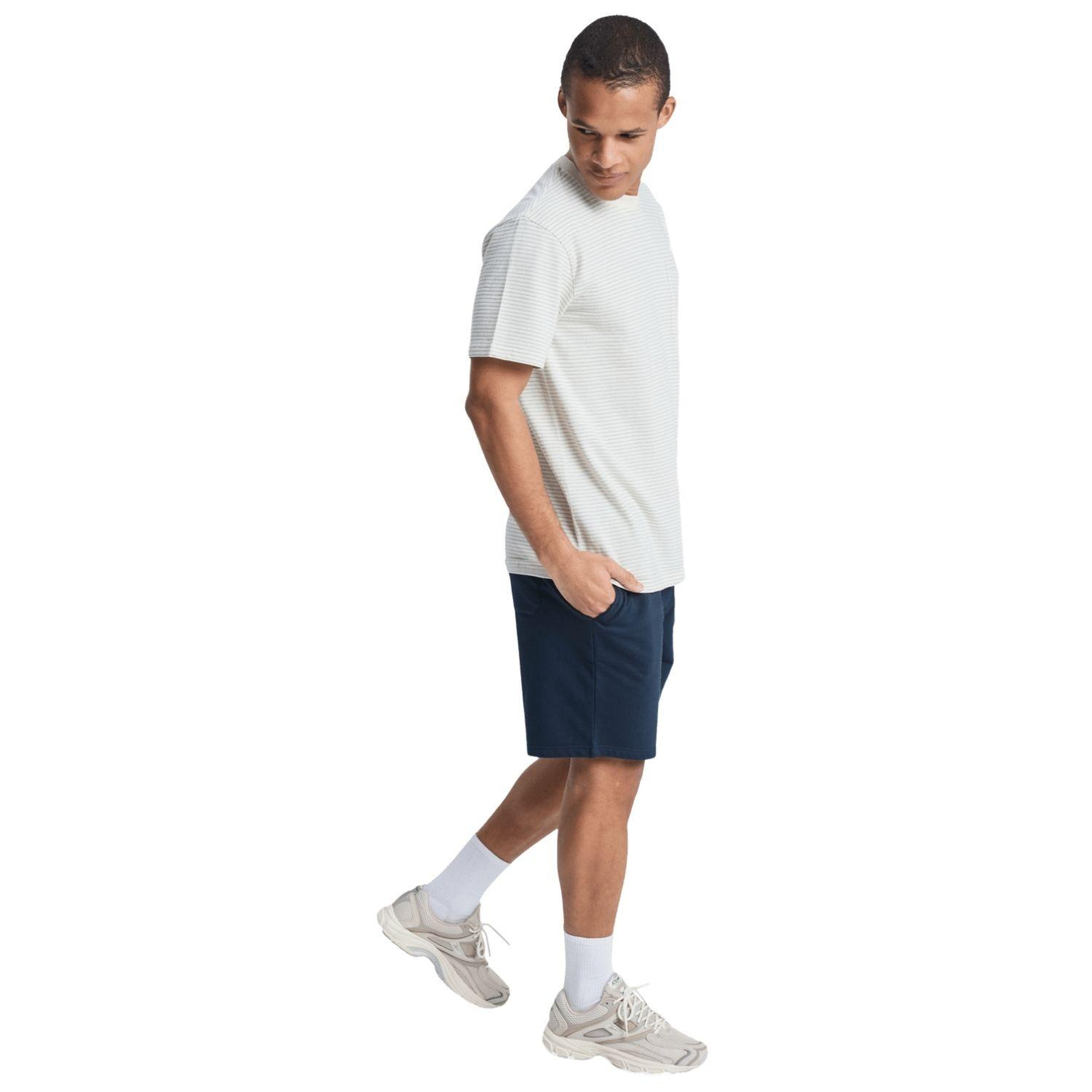Quiksilver Lopaz Striped Erkek Bej Tişört