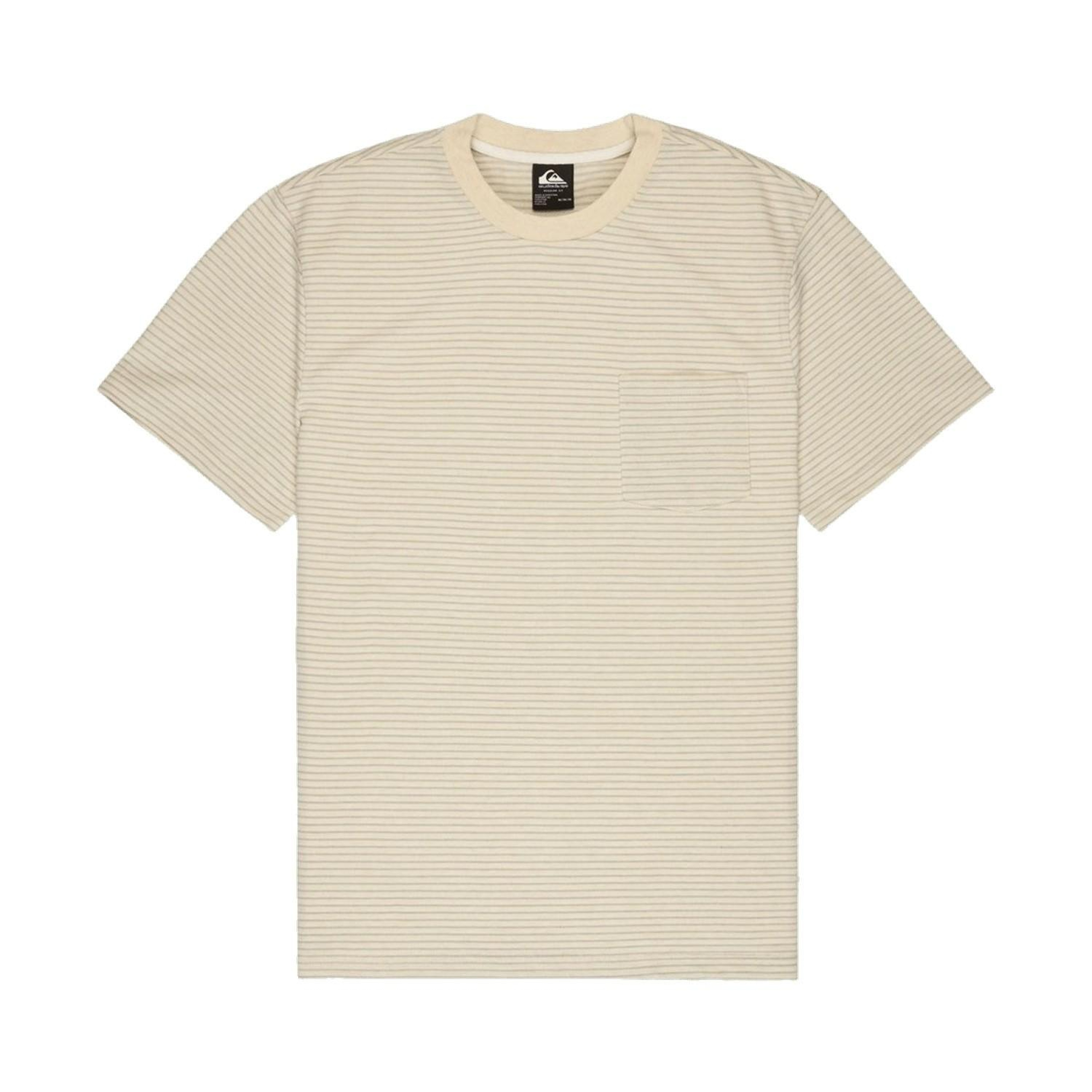 Quiksilver Lopaz Striped Erkek Bej Tişört