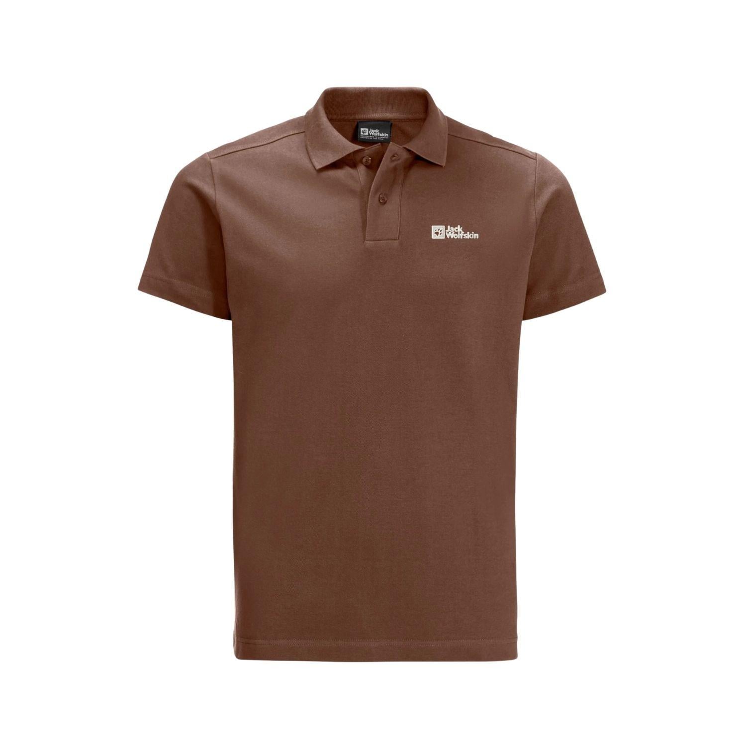 Jack Wolfskin Essential Polo Erkek Kırmızı Polo Tişört