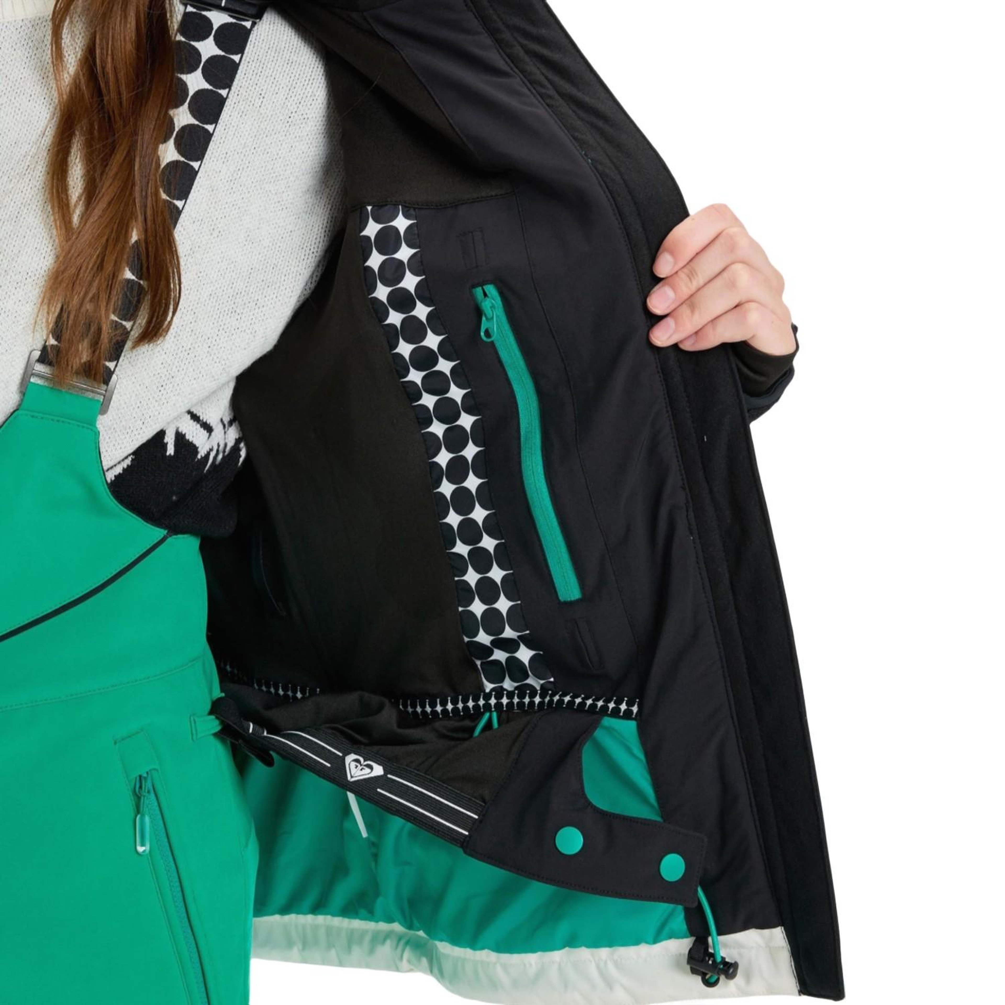 Roxy Peak Chic Softs Kadın Siyah Snowboard Ceketi